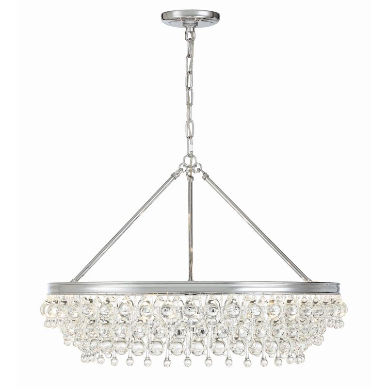 Calypso 30 Inch 6 Light Chandelier by Crystorama