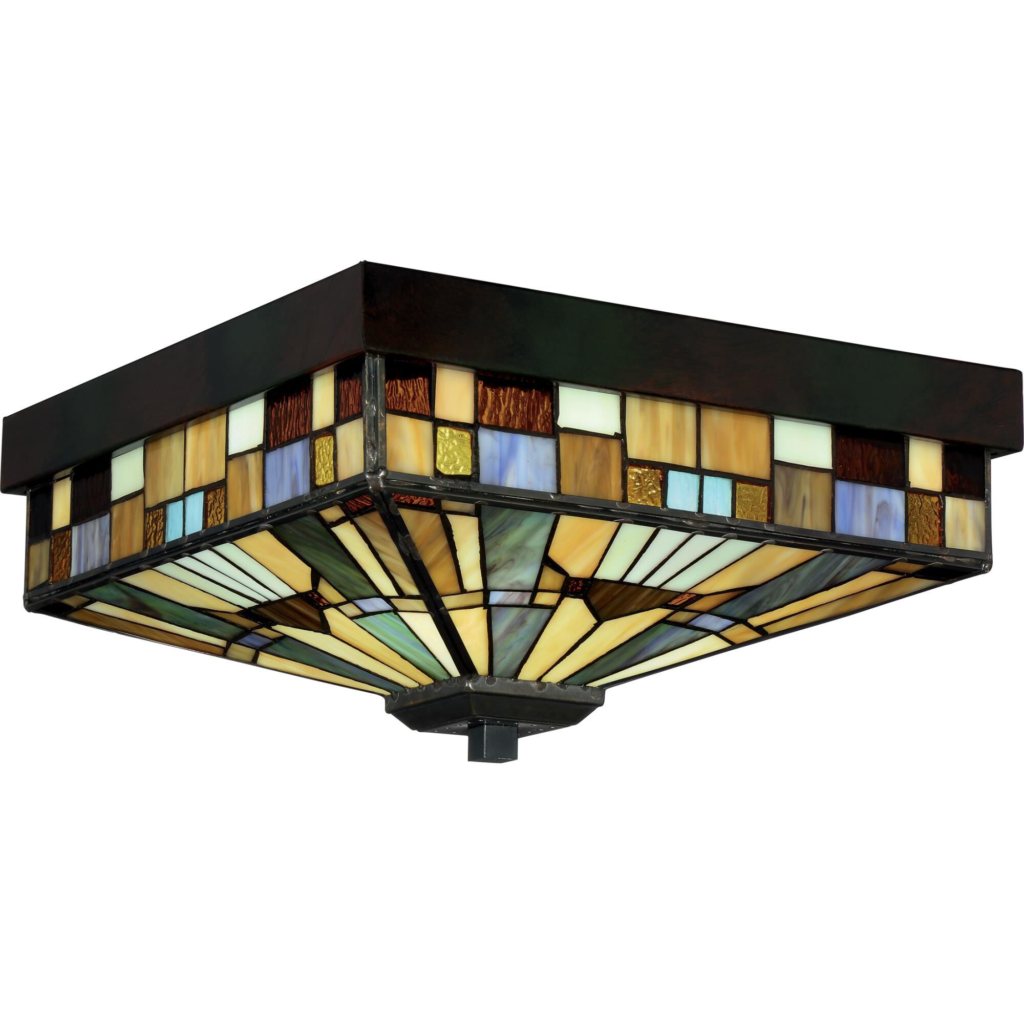Inglenook 14 Inch 3 Light Flush Mount by Quoizel