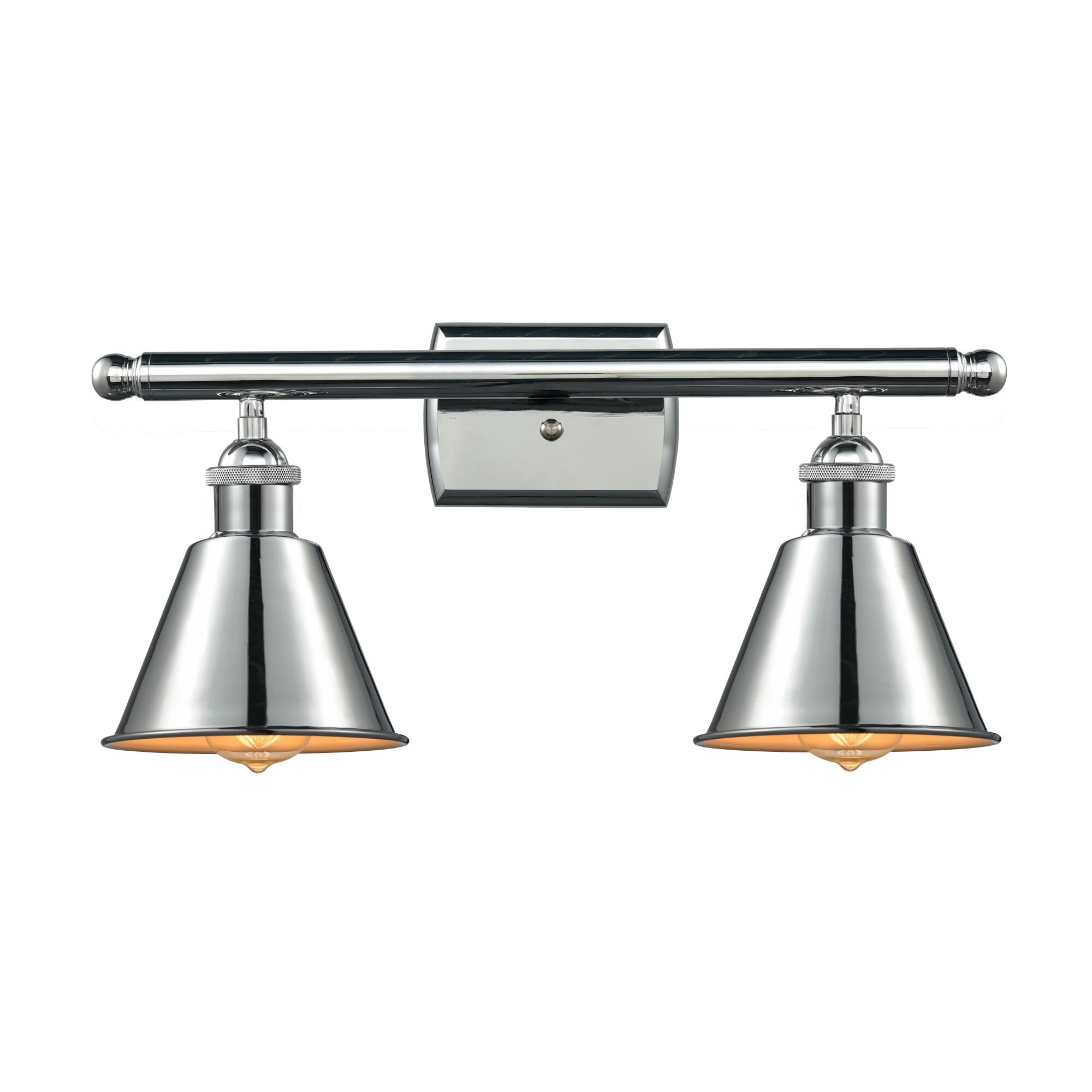 Shown in Polished Chrome finish and Polished Chrome shade