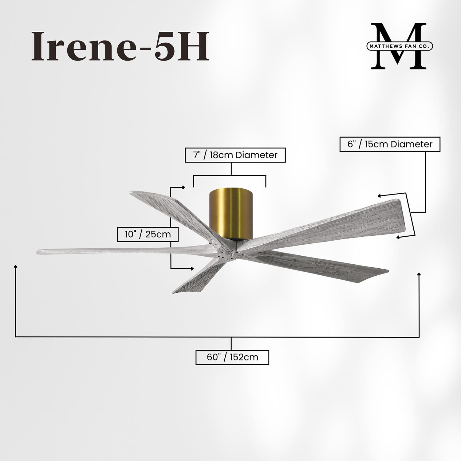 Shown in Brushed Brass finish