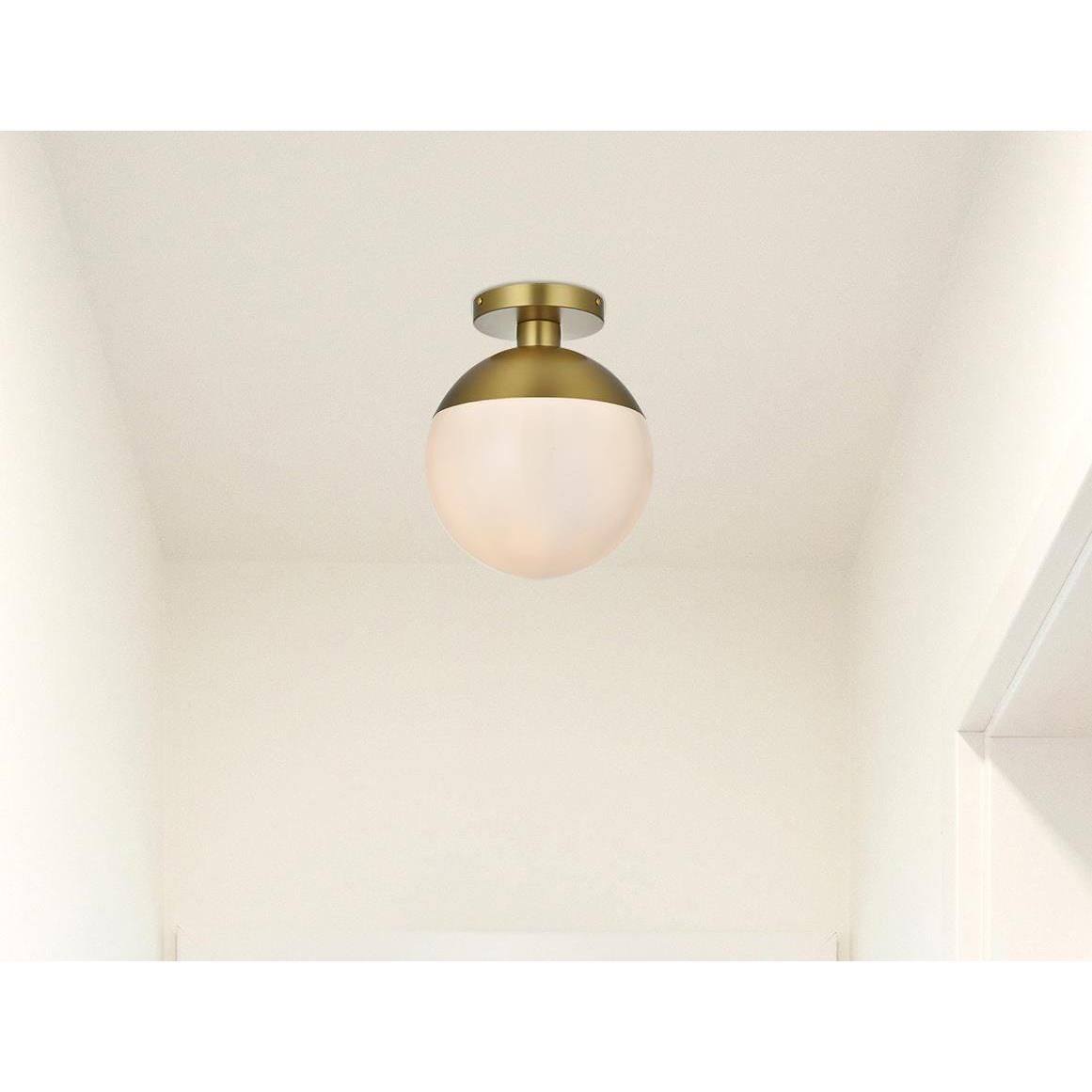 Shown in Satin Gold And Frosted White finish