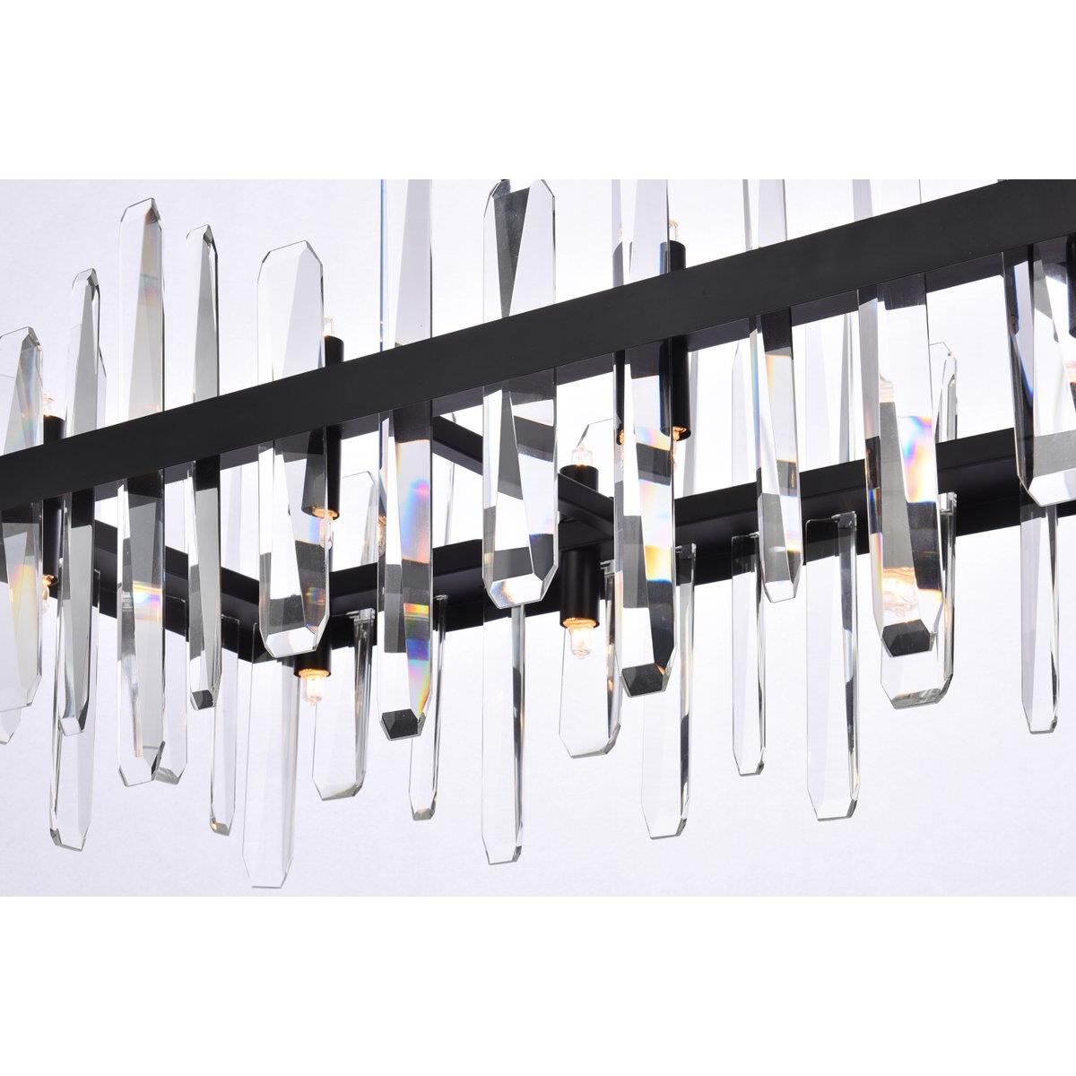 Serena 36 Inch 20 Light Linear Suspension Light by Elegant Lighting