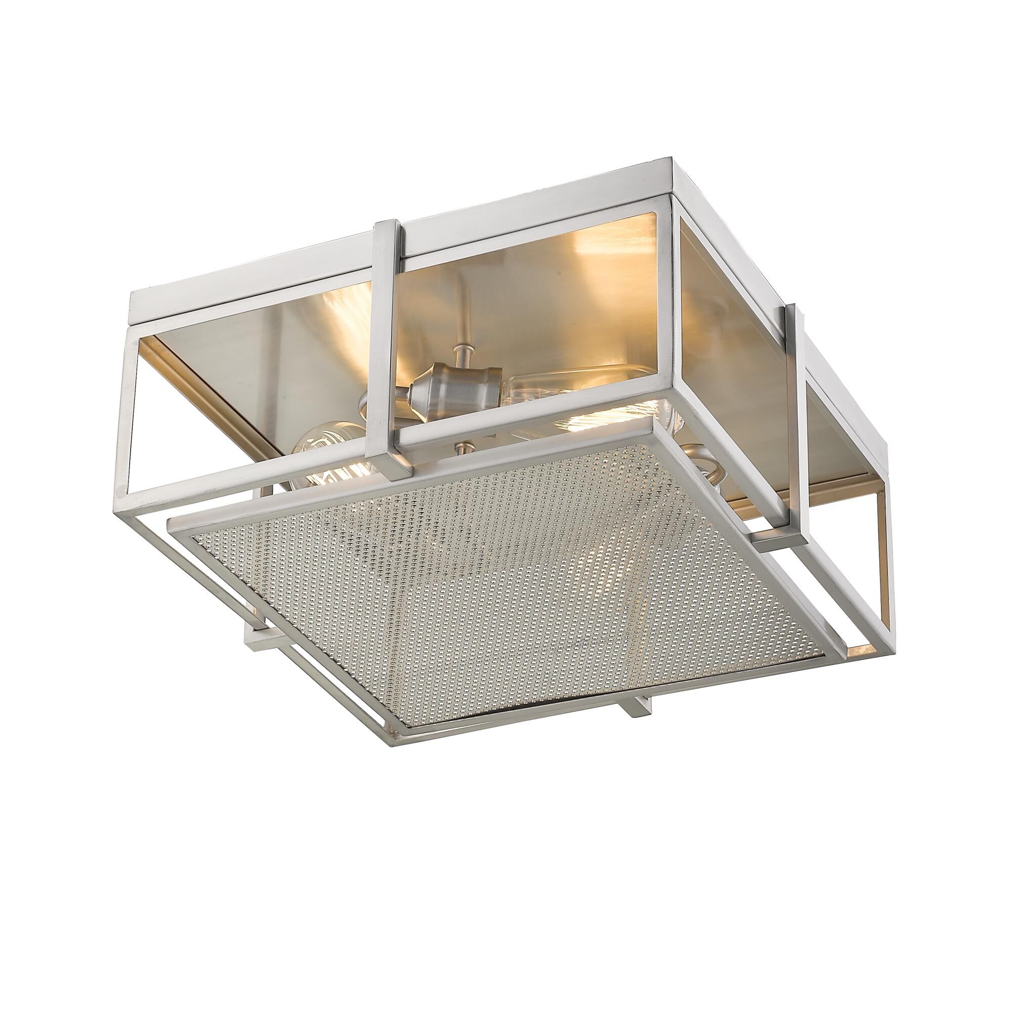 Shown in Brushed Nickel finish and --- glass and --- shade