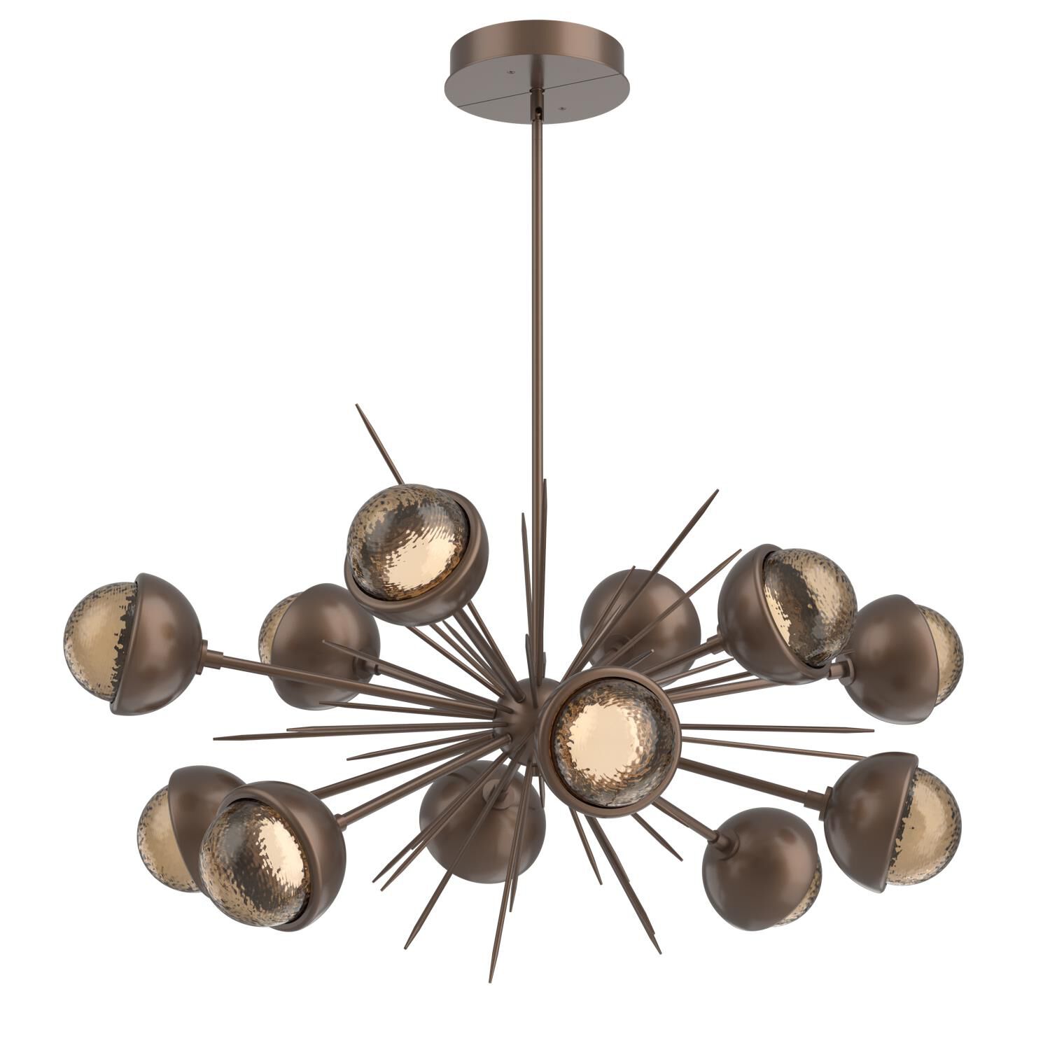 Shown in Burnished Bronze finish and Bronze glass and Metal Shade Matching Finish accent
