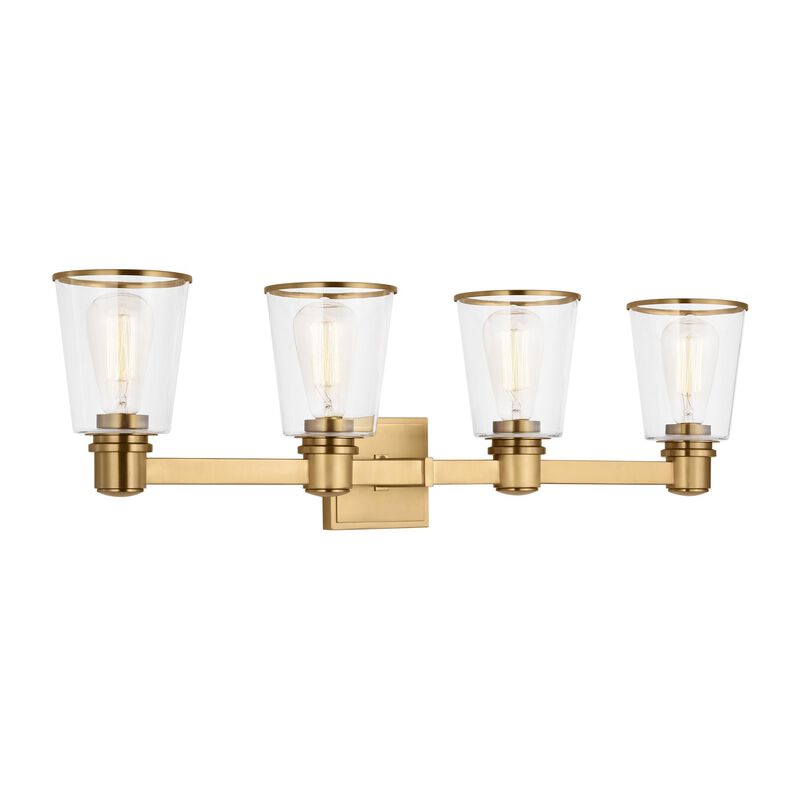 Chapman & Myers Alessa 31 Inch 4 Light Bath Vanity Light by Visual Comfort Studio