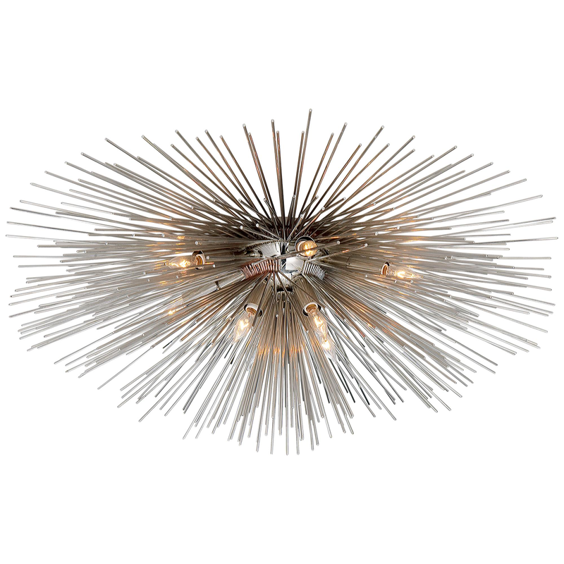 Kelly Wearstler Strada 28 Inch 10 Light Flush Mount by Visual Comfort Signature Collection