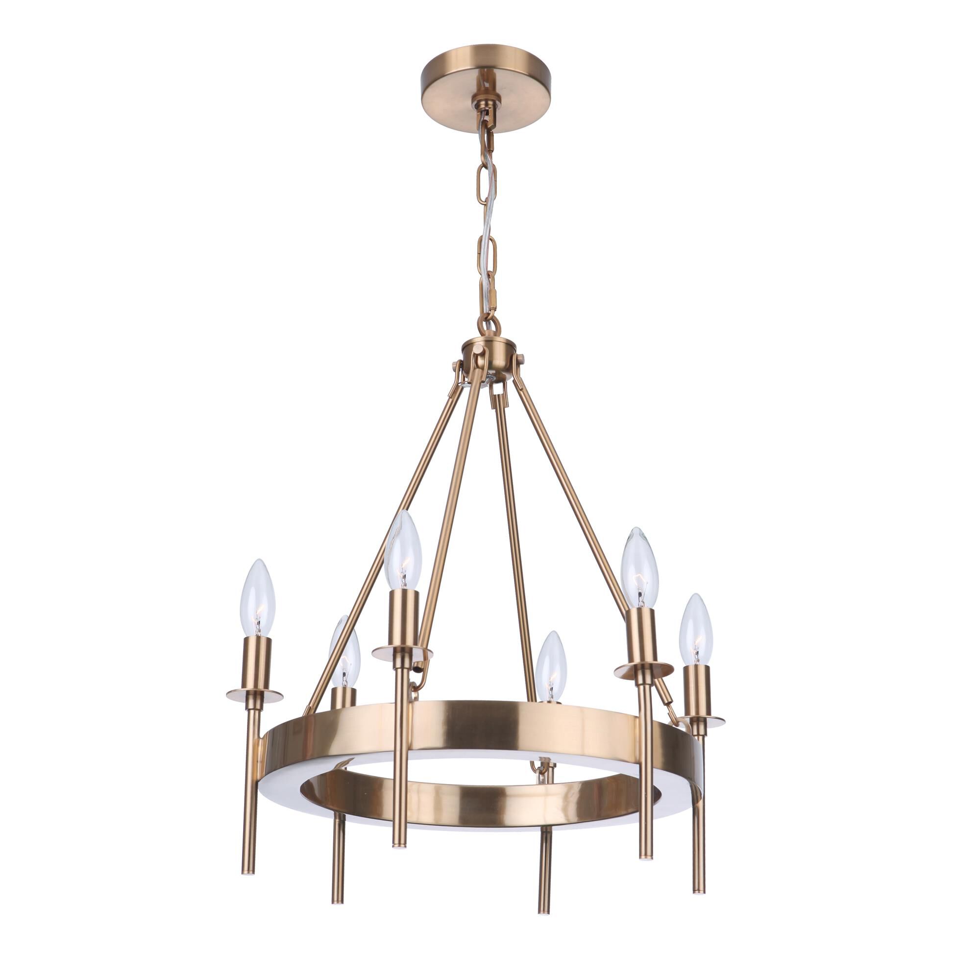 Larrson 17 Inch 6 Light Mini Chandelier by Craftmade