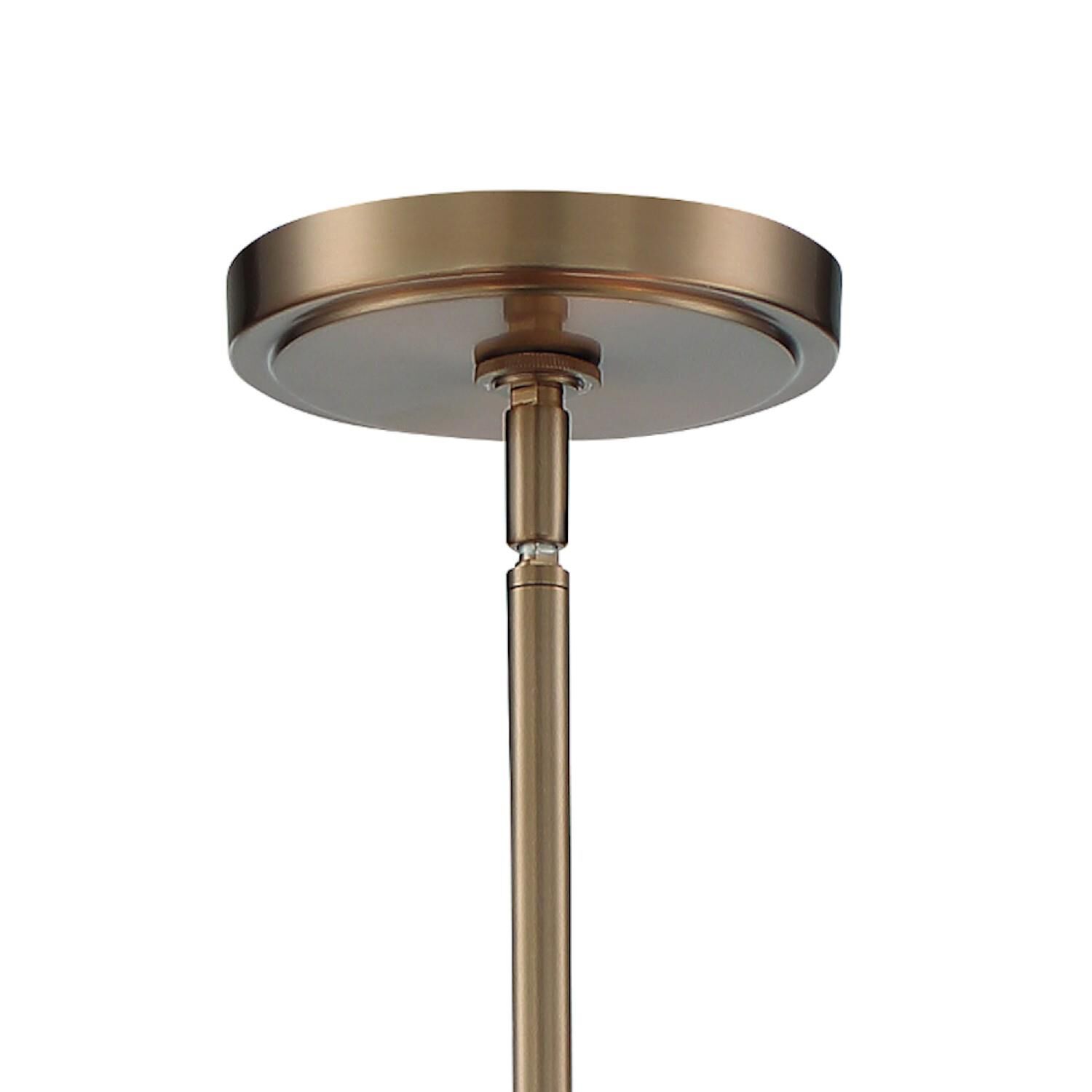 Shown in Vibrant Gold finish and Glass shade