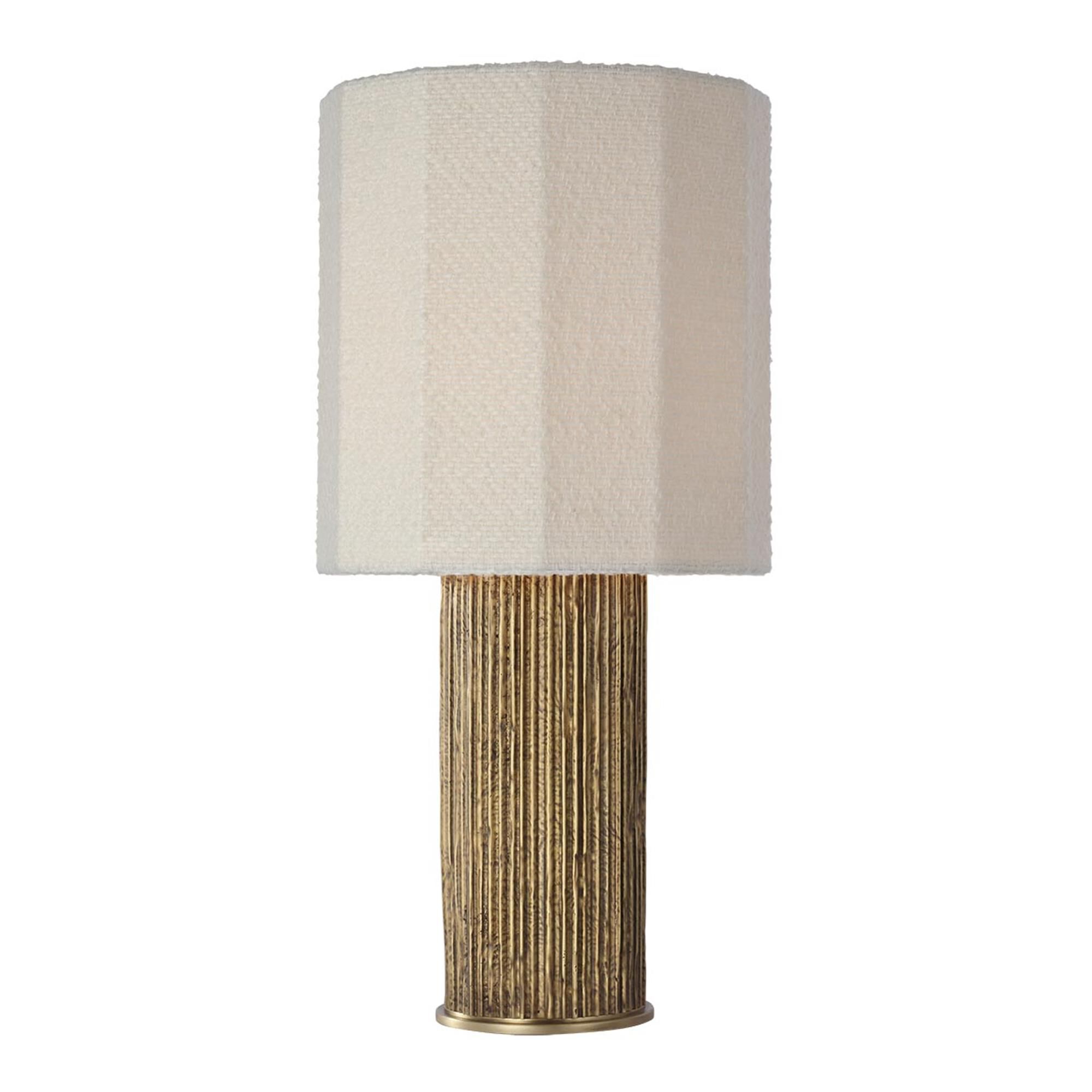 Shown in Ridged Tombac finish and Decorative Boucle shade