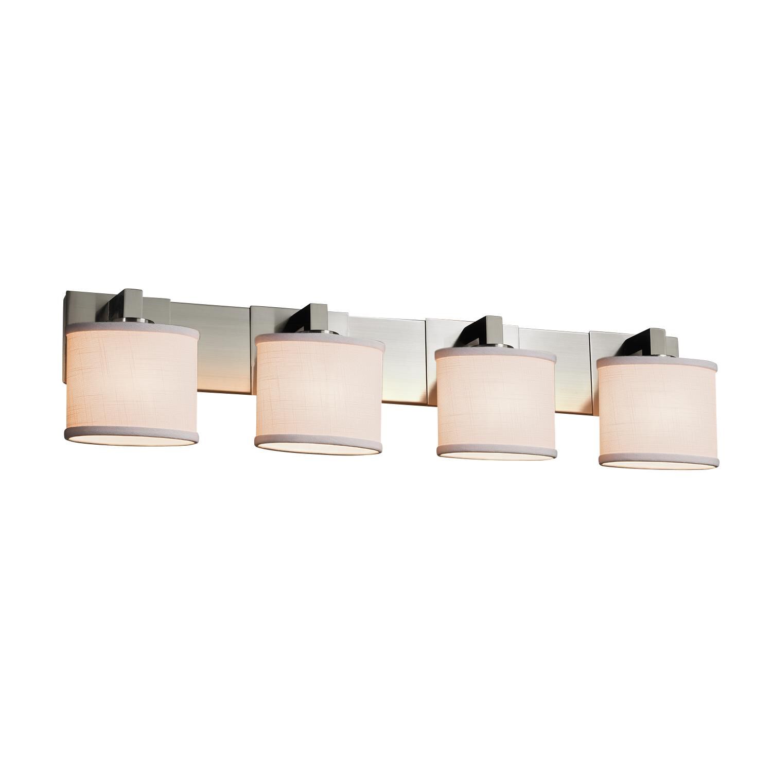 Textile 35 Inch 4 Light Bath Vanity Light by Justice Design Group