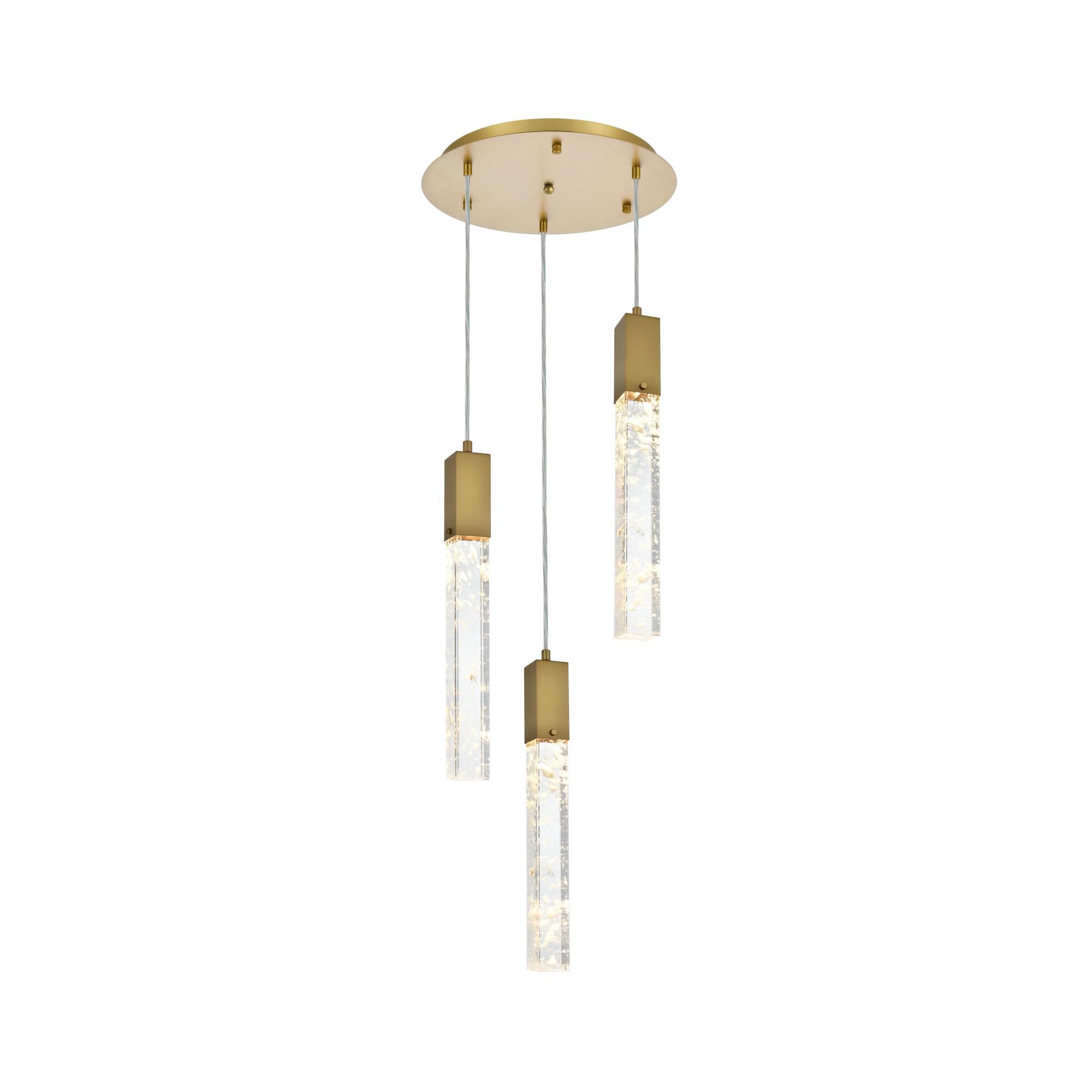 Aurora 16 Inch Multi Light Pendant by Elegant Lighting