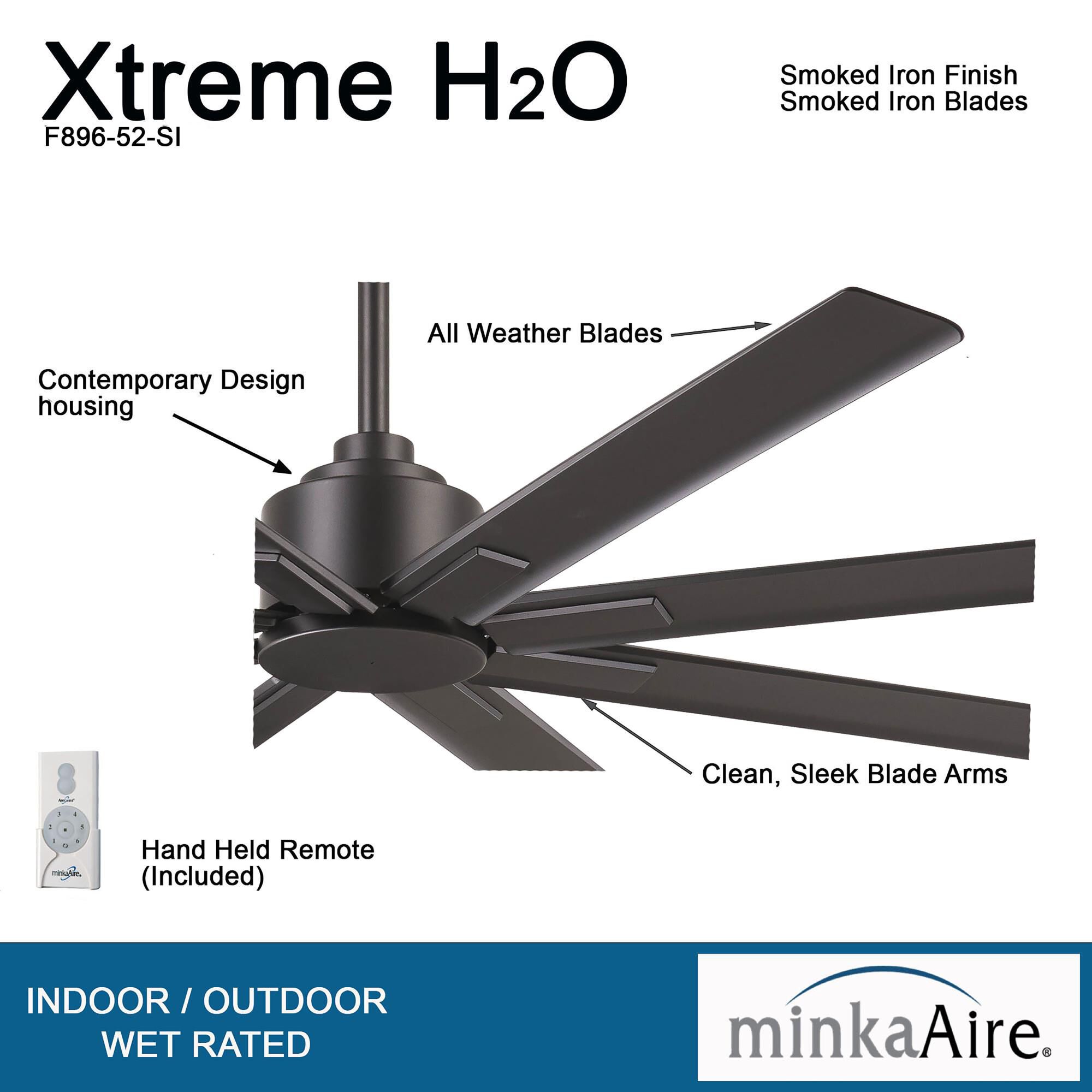 Xtreme H2O Outdoor Rated 52 Inch Ceiling Fan by Minka Aire