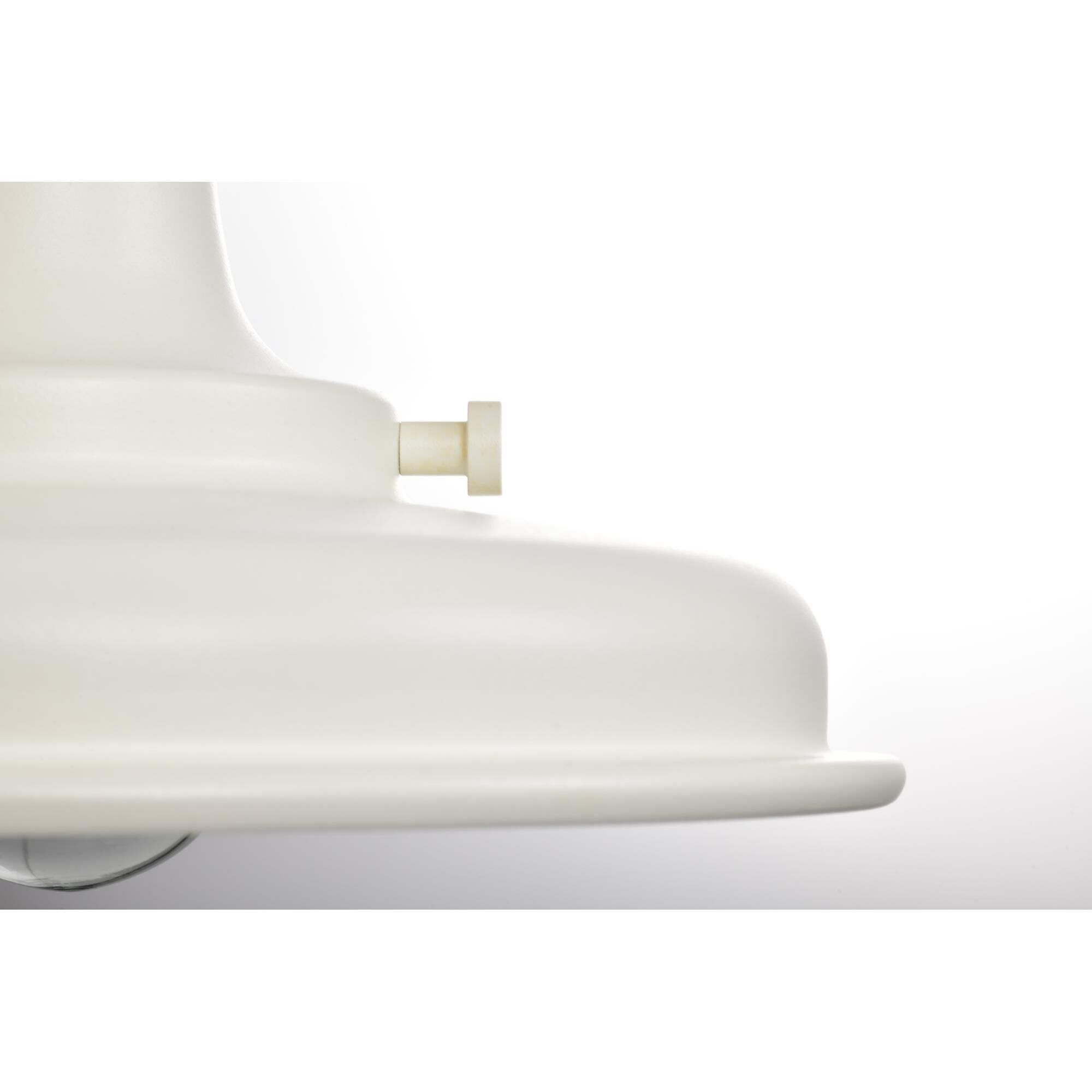 Shown in Black finish and White shade