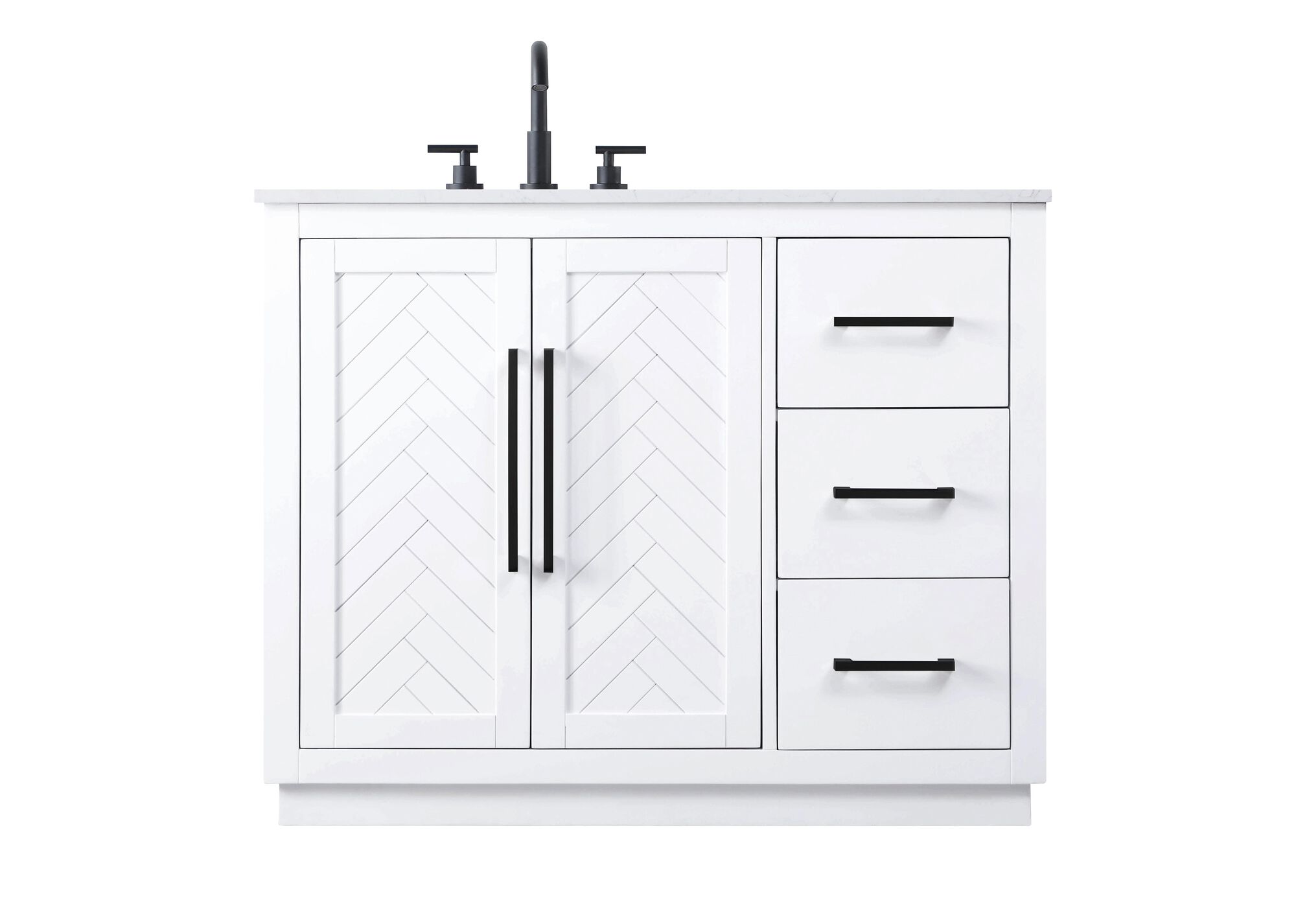 Shown in White finish