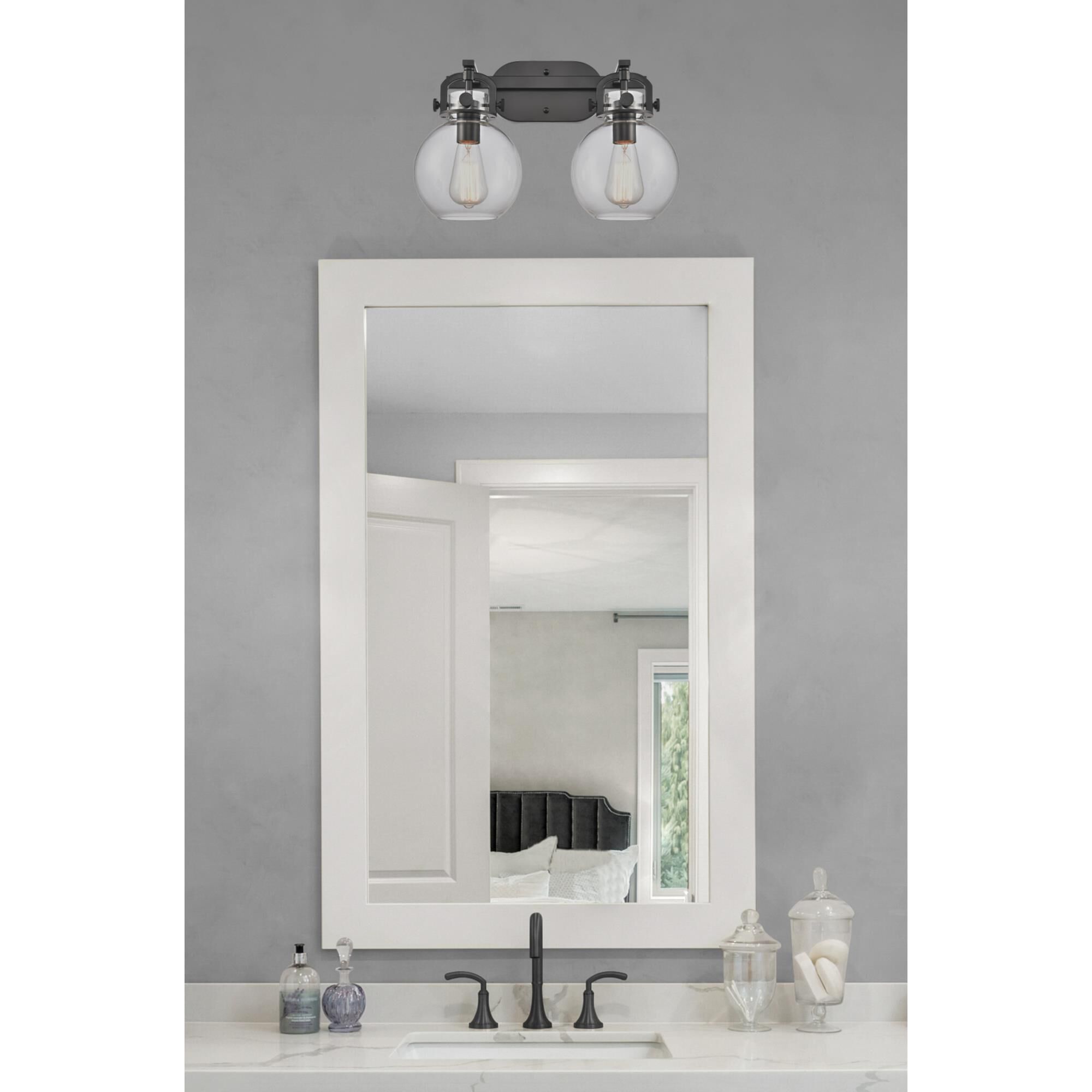 Bruno Marashlian Newton Sphere 17 Inch 2 Light Bath Vanity Light by Innovations Lighting