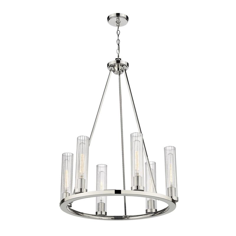 Beau 26 Inch 6 Light Chandelier by Z-Lite