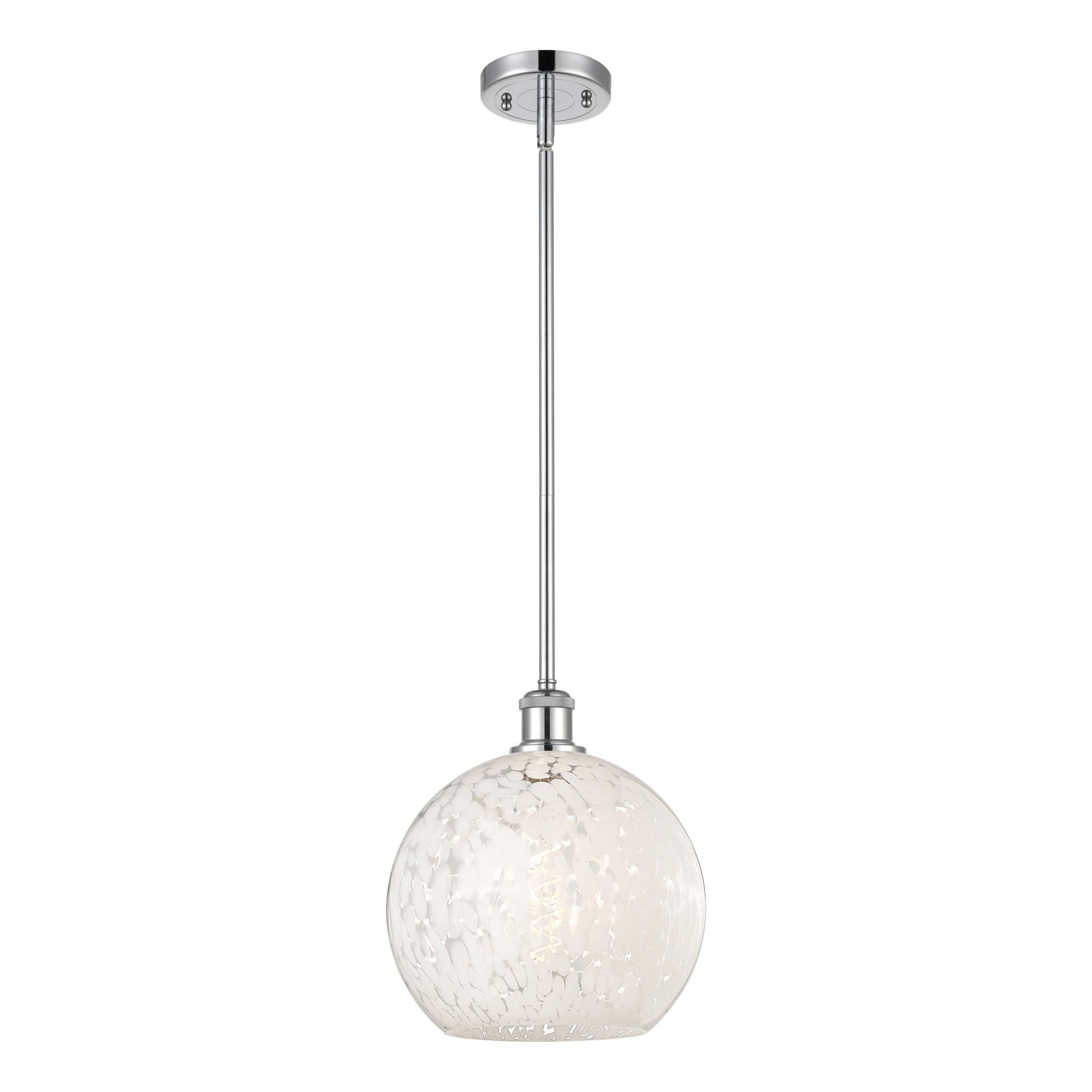 Bruno Marashlian White Mouchette 10 Inch Mini Pendant by Innovations Lighting