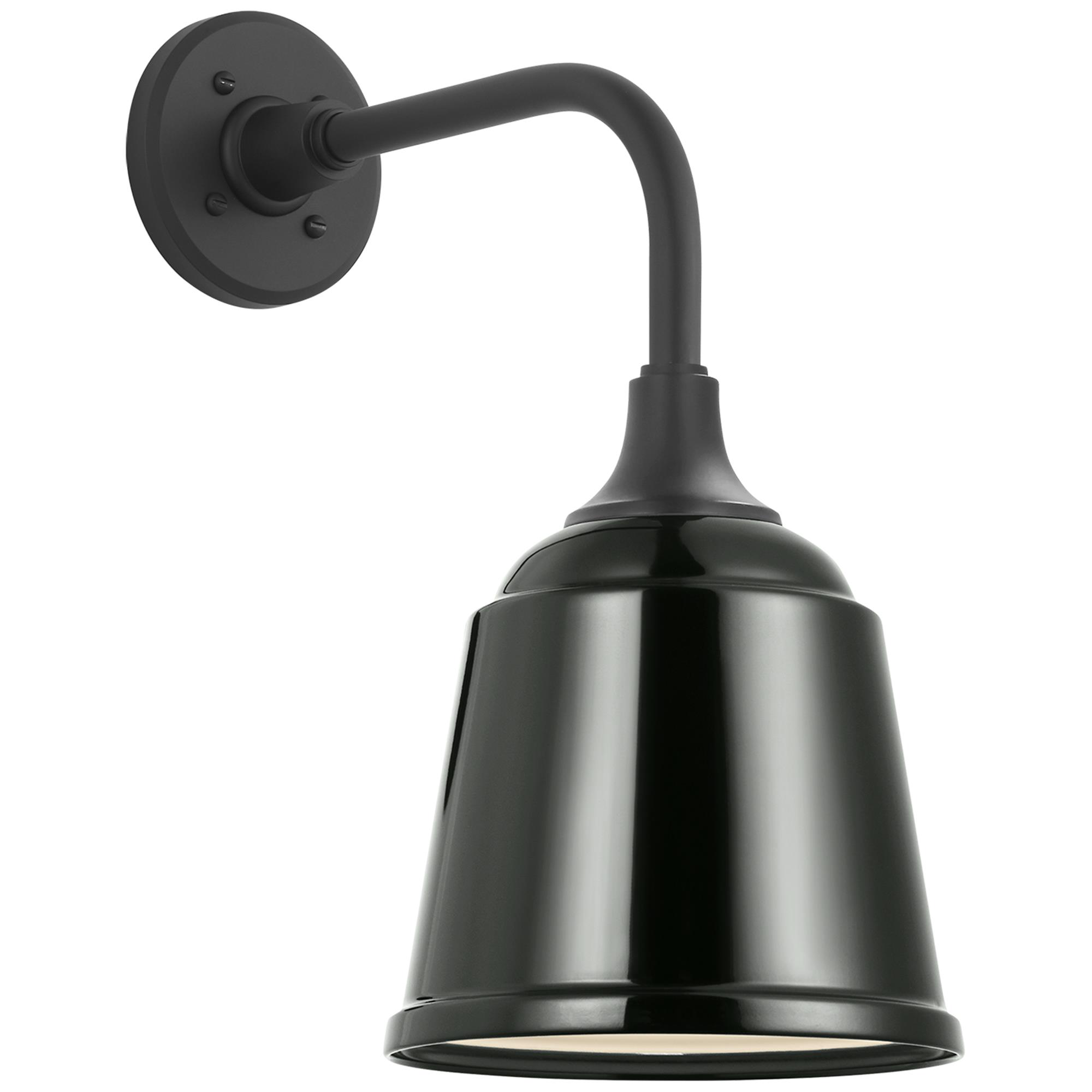 Shown in Matte Black finish and Green Rockhouse shade