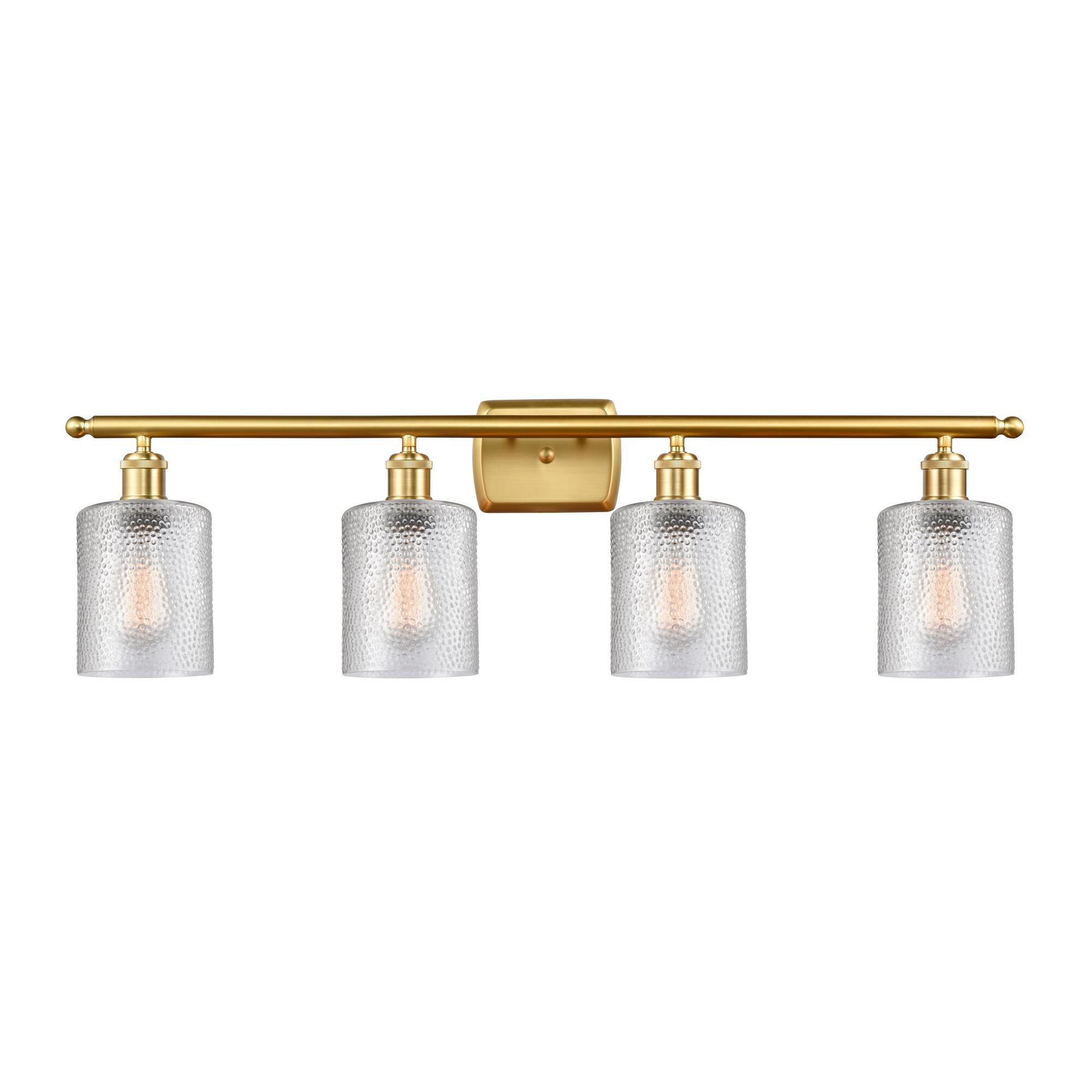 Shown in Satin Gold finish and Clear CoSGleskill glass