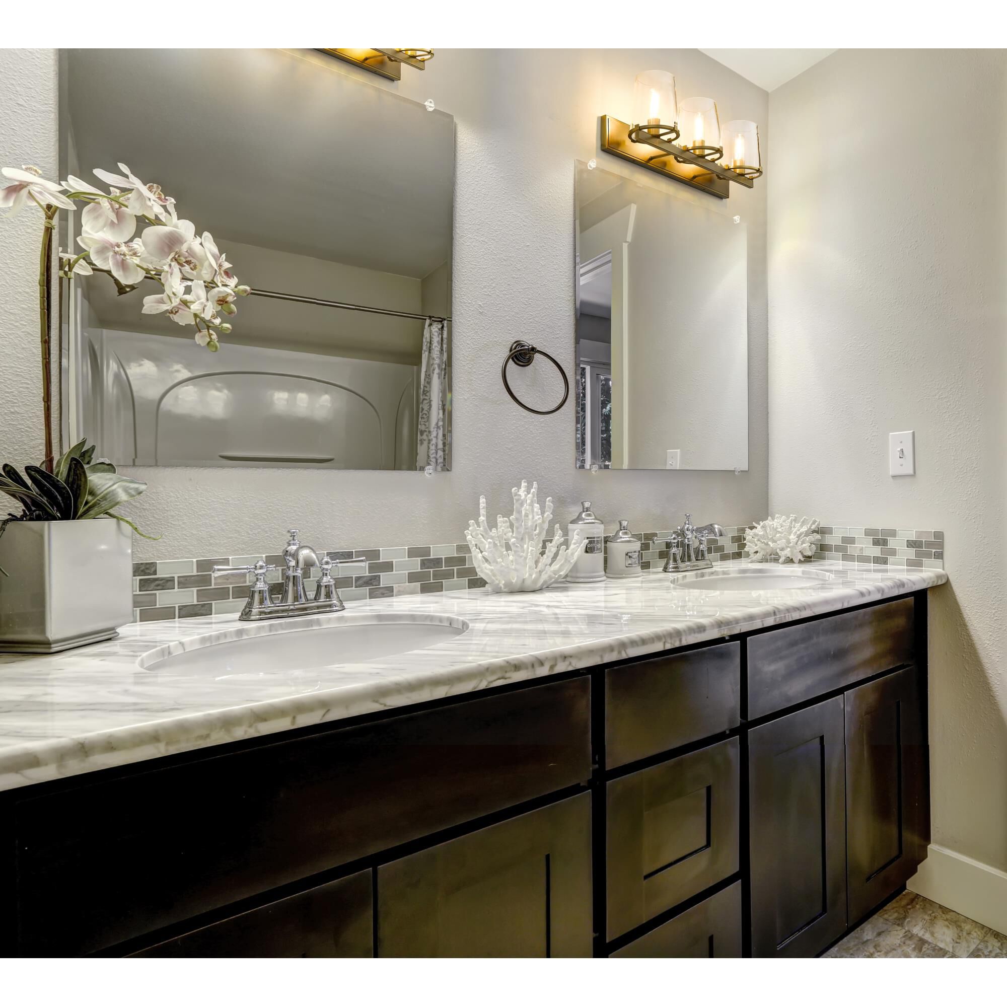 Shown in Rubbed Brass finish