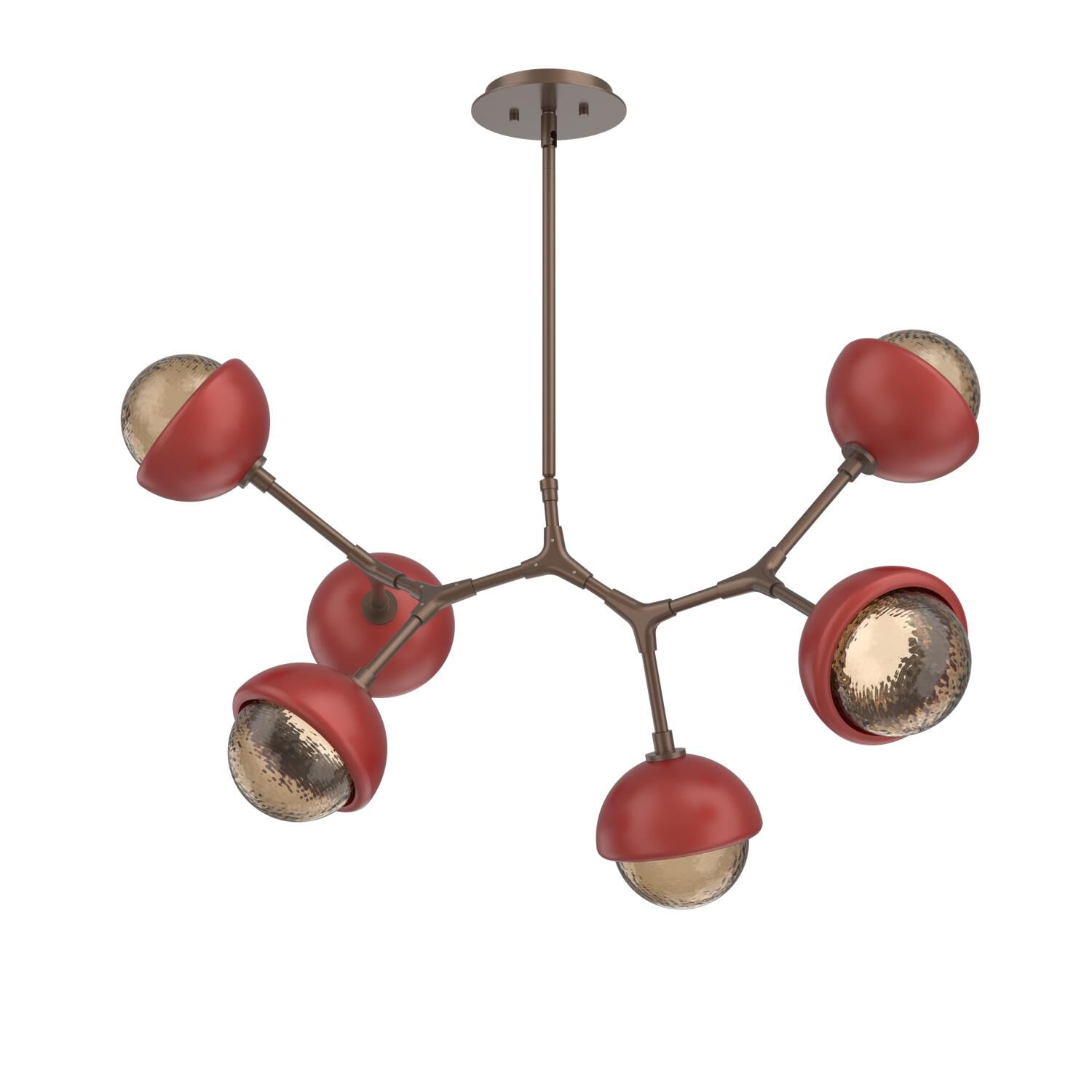 Levi Wilson Cabochon 31 Inch Linear Suspension Light by Hammerton Studio