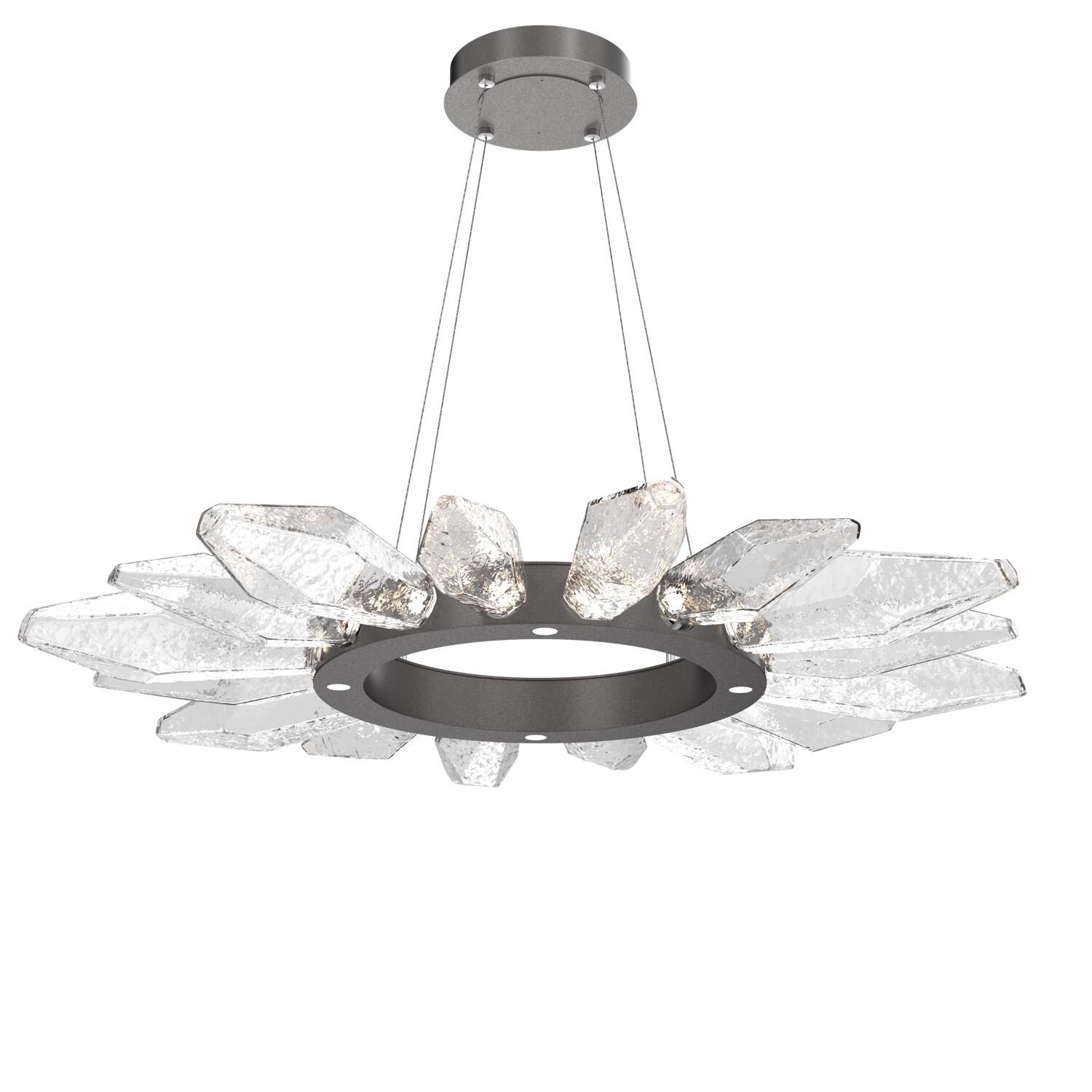 Rock Crystal 41 Inch 20 Light LED Chandelier by Hammerton Studio