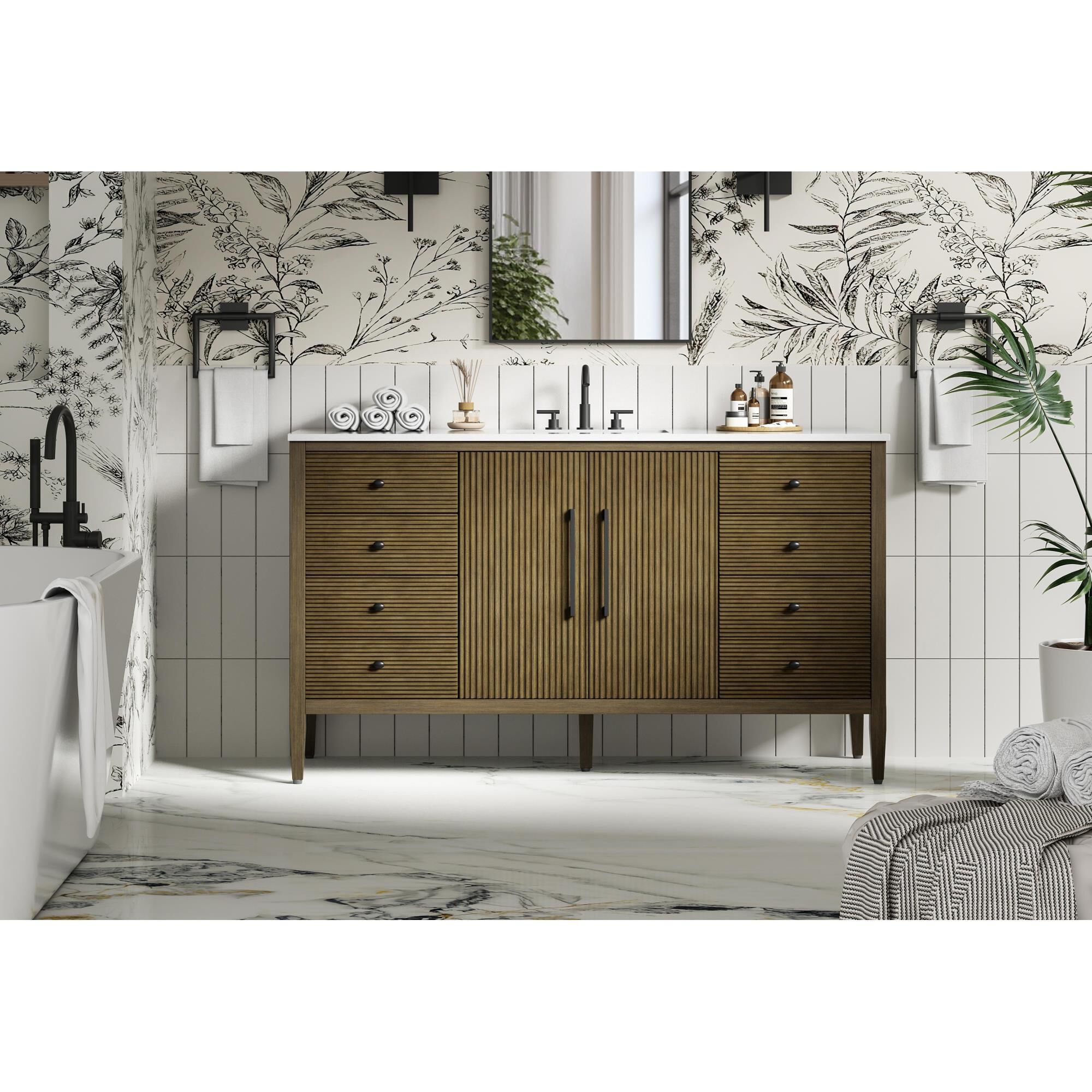 Shown in Hazel Oak finish