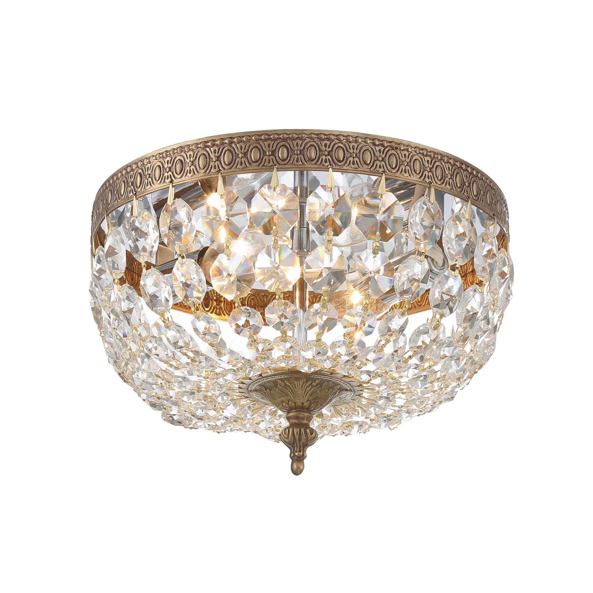 Shown in Olde Brass finish and Clear Spectra crystal