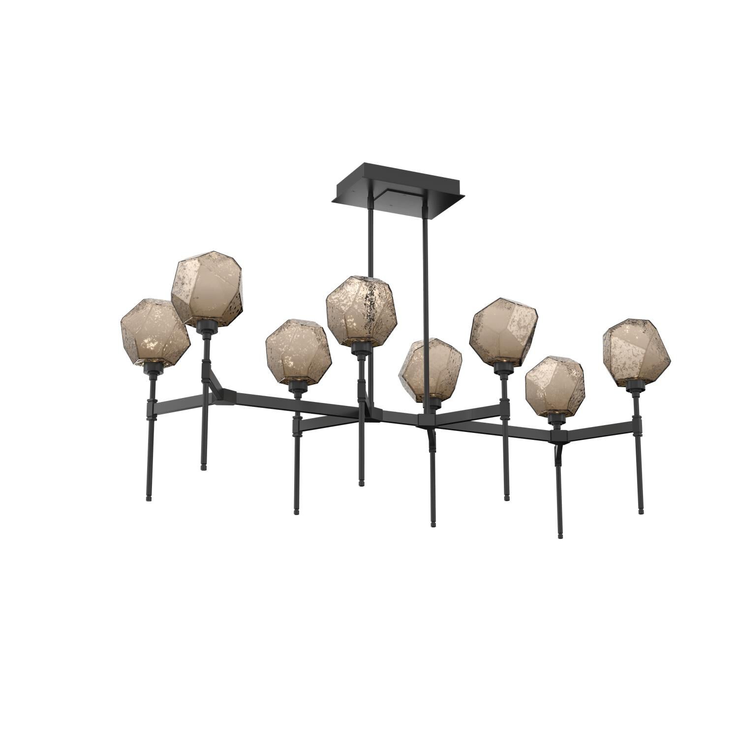 Shown in Matte Black finish and Bronze glass