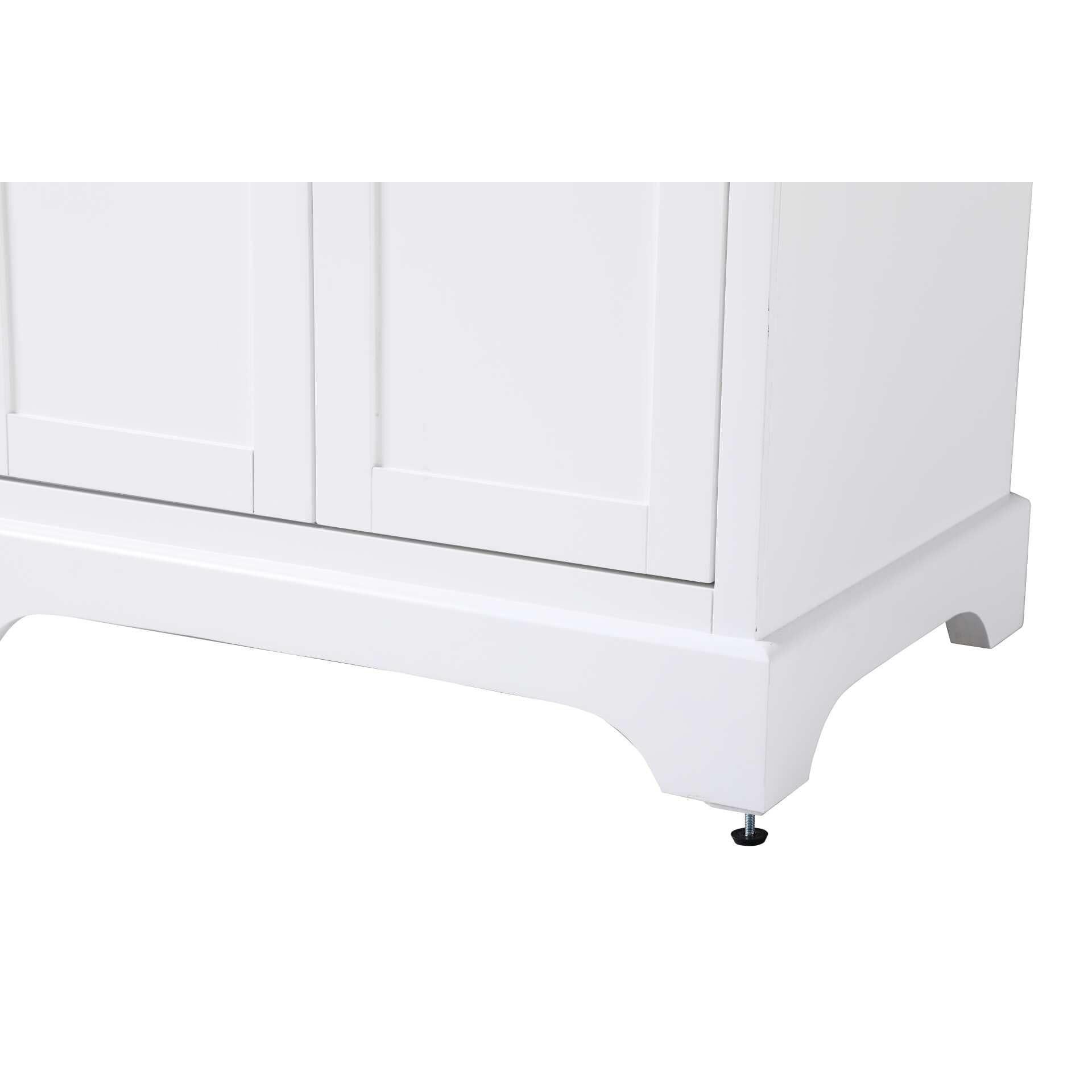 Shown in White finish