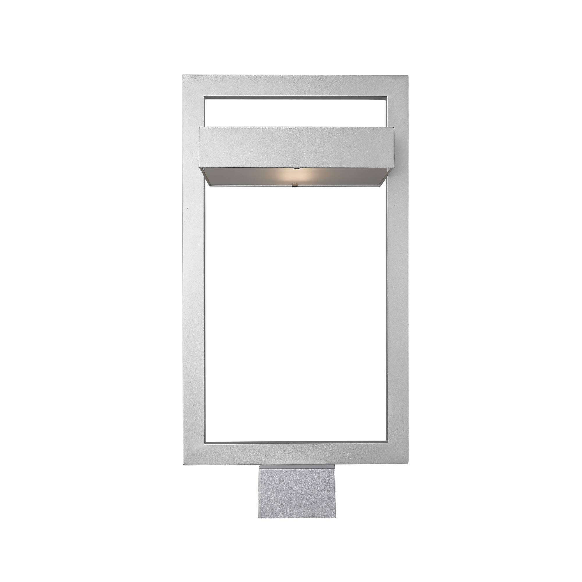 Shown in Silver finish and Glass shade