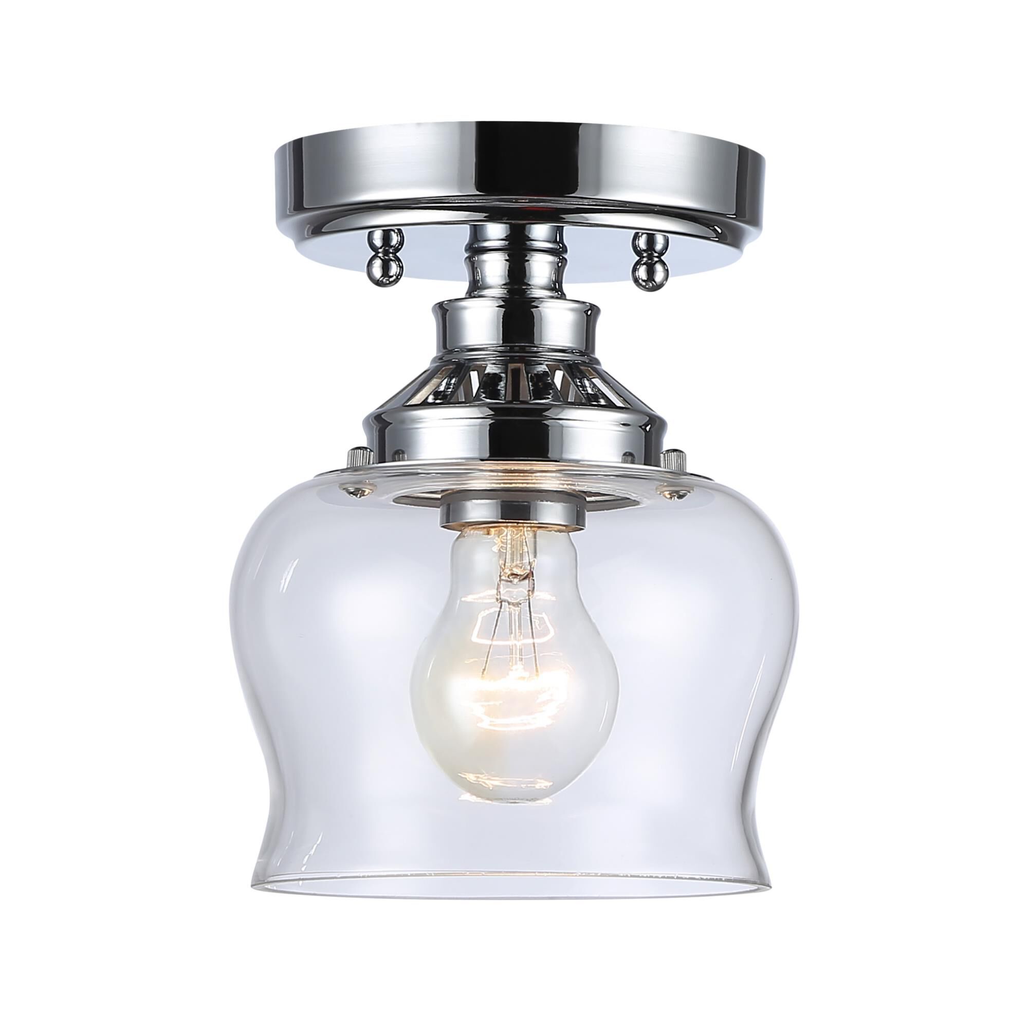 Daphne 6 Inch Semi Flush Mount by Golden Lighting