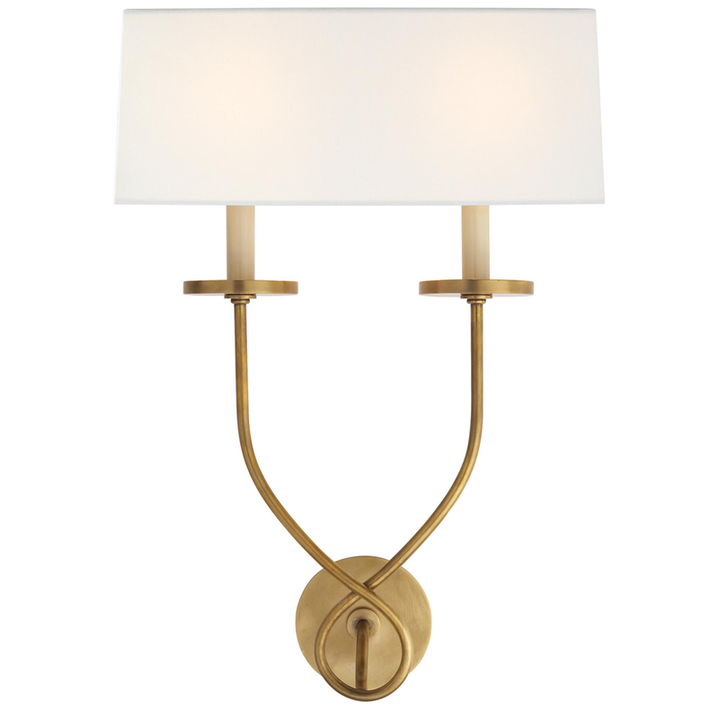 Chapman & Myers Symmetric Twist 20 Inch Wall Sconce by Visual Comfort Signature Collection