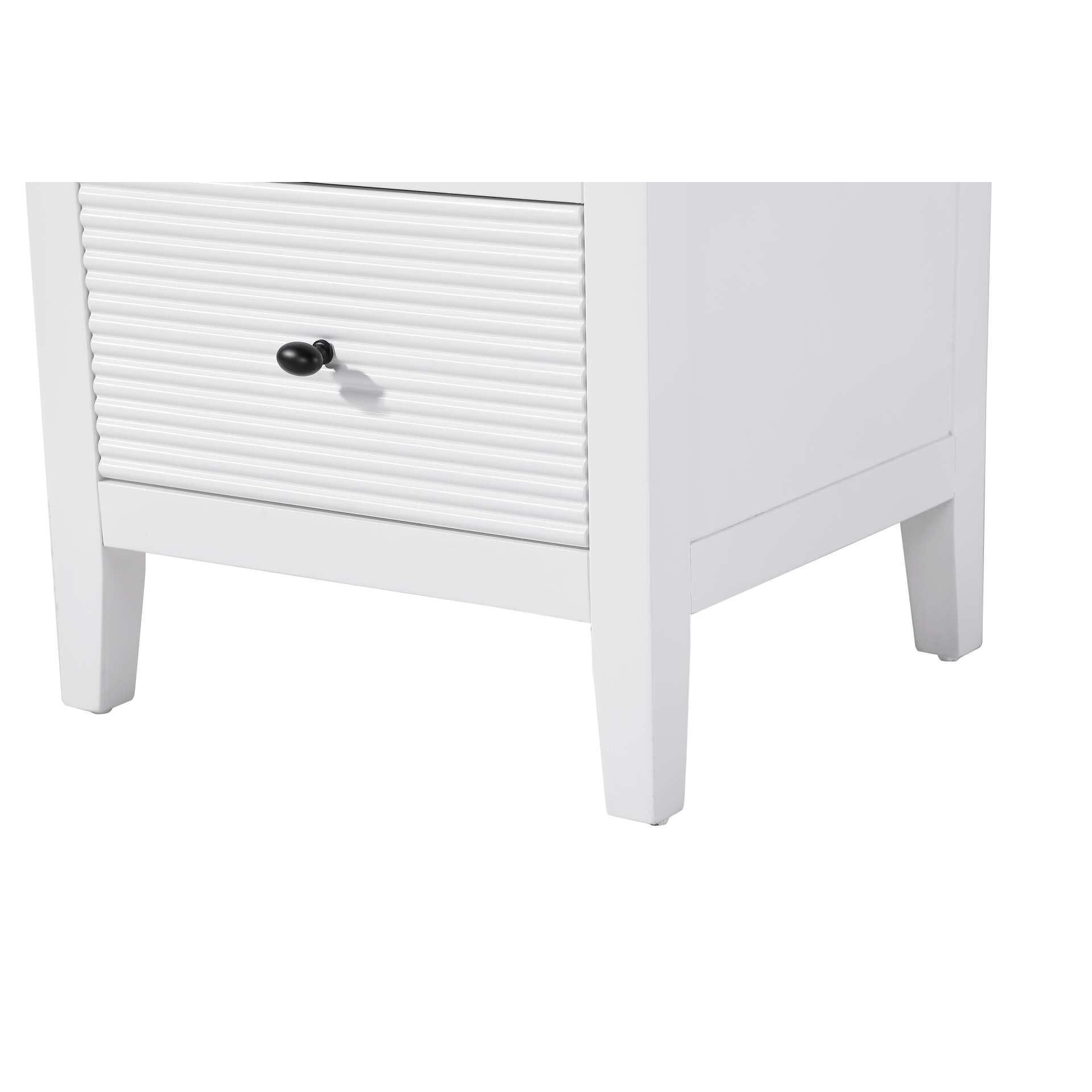 Shown in White finish