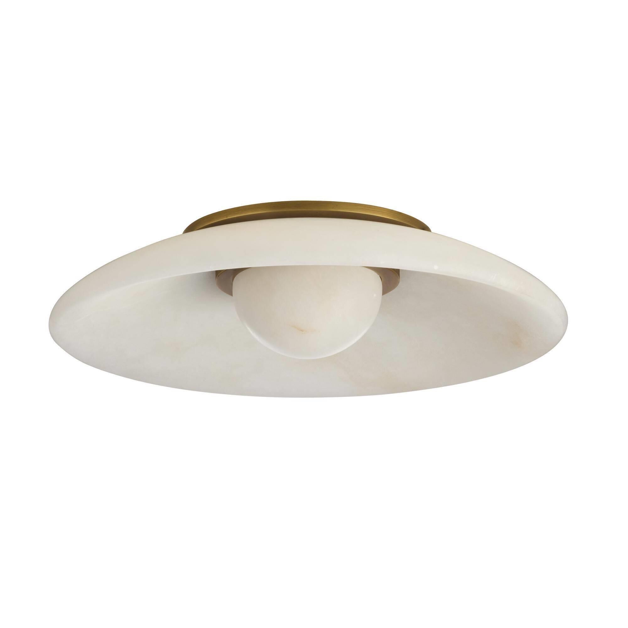Shown in White and Antique Brass finish