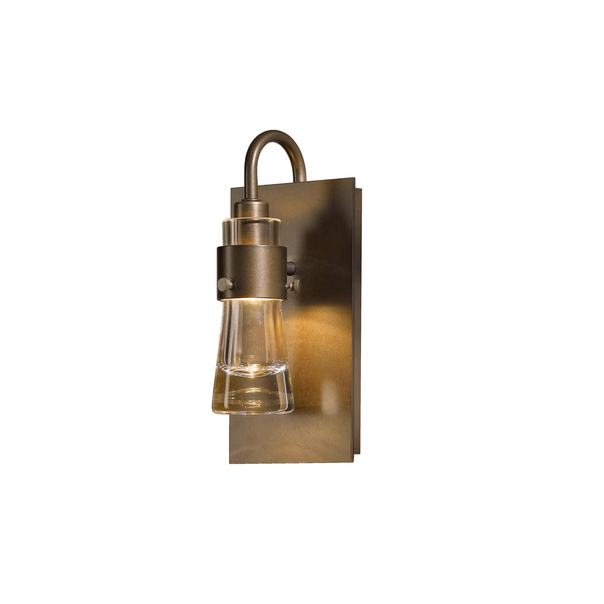 Shown in Bronze finish and Clear  glass