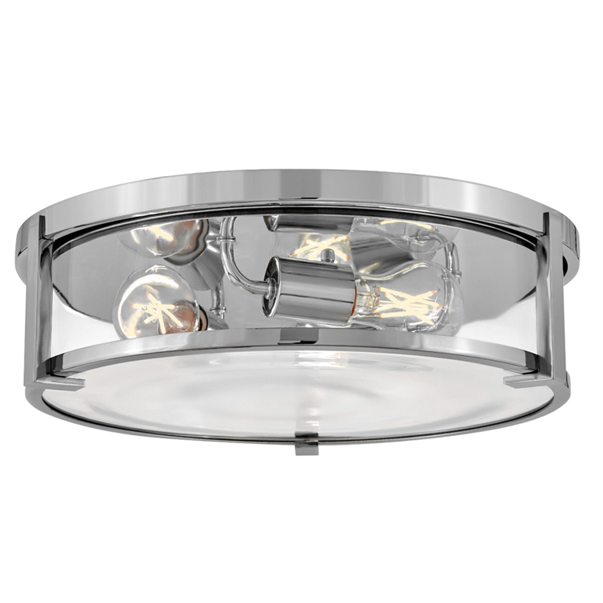 Lowell 16 Inch 3 Light Flush Mount,