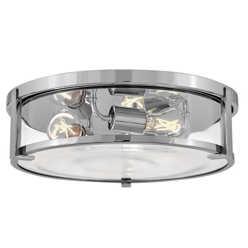 Lowell 16 Inch 3 Light Flush Mount by Hinkley