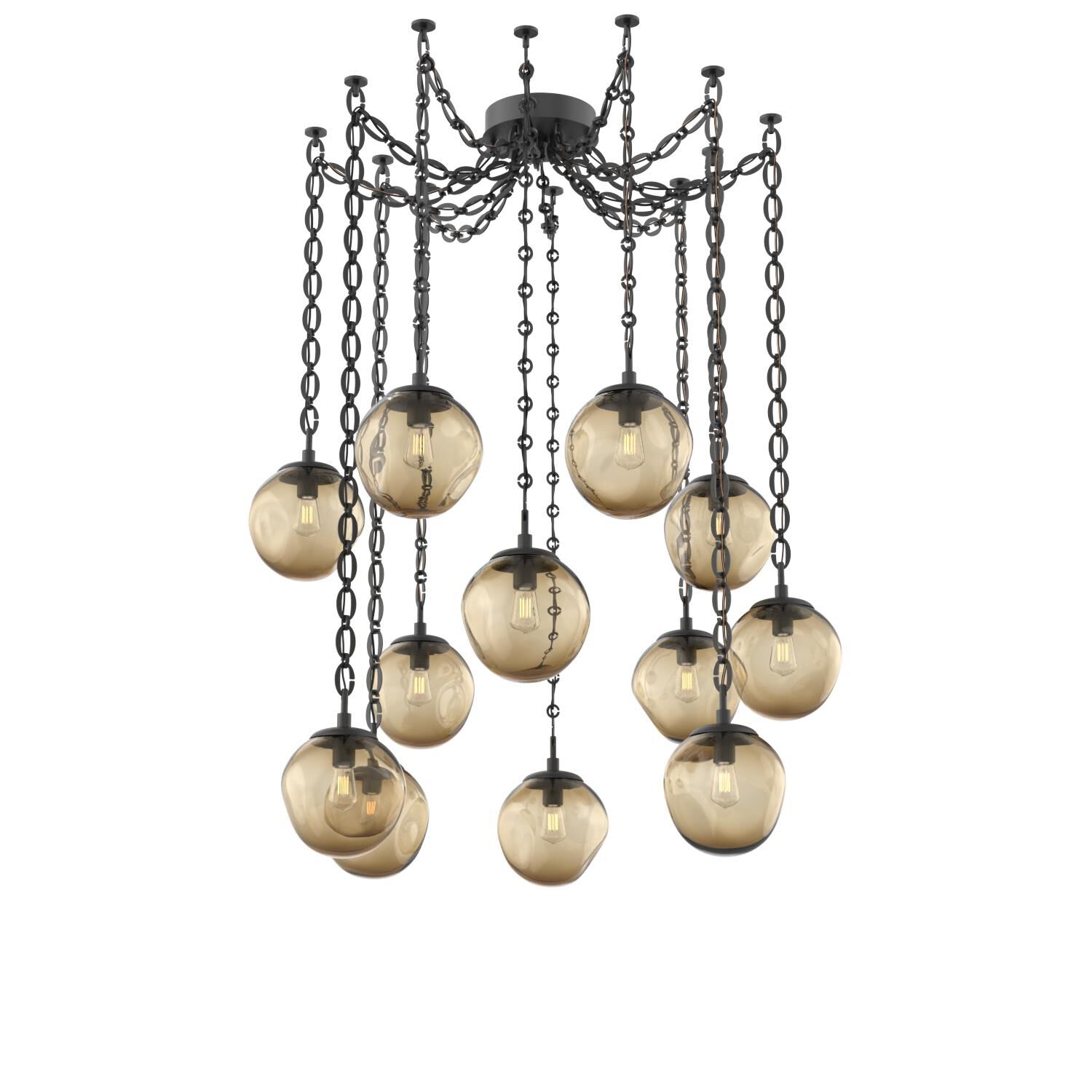 Levi Wilson Aster 19 Inch Multi Pendant Light by Hammerton Studio
