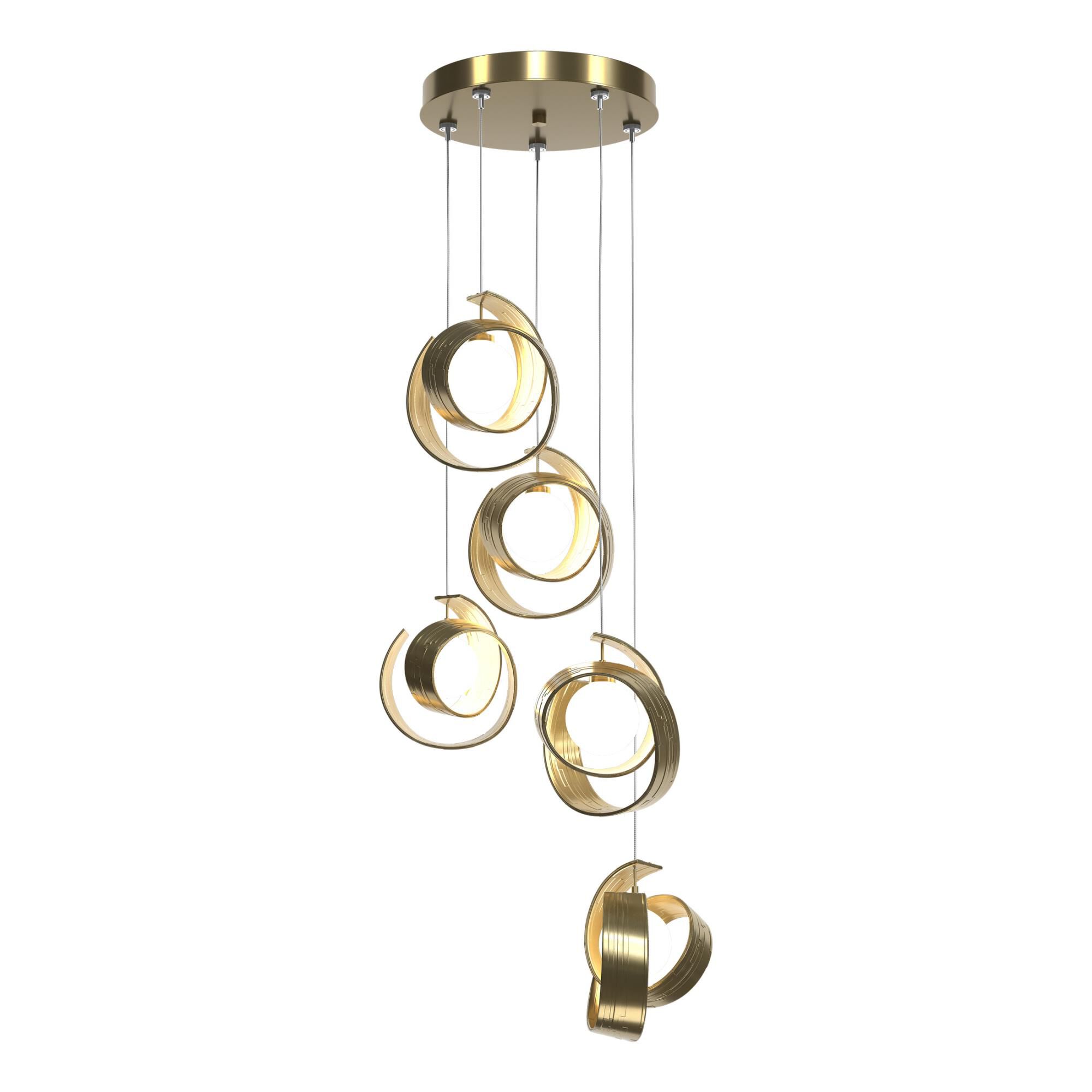 Riza 19 Inch 5 Light Multi Light Pendant,
