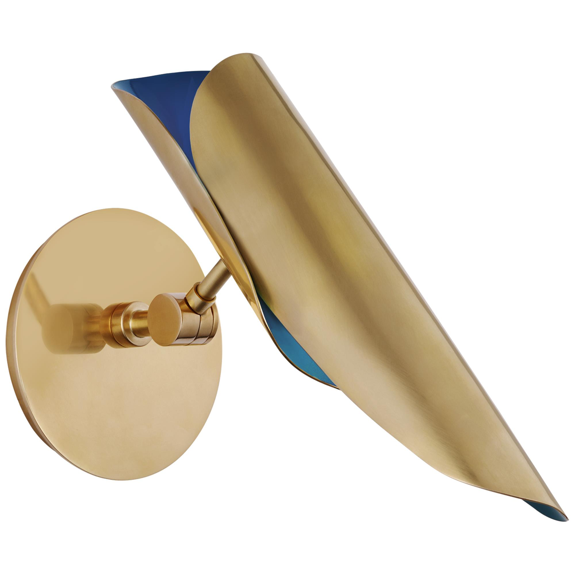Shown in Soft Brass and Riviera Blue finish