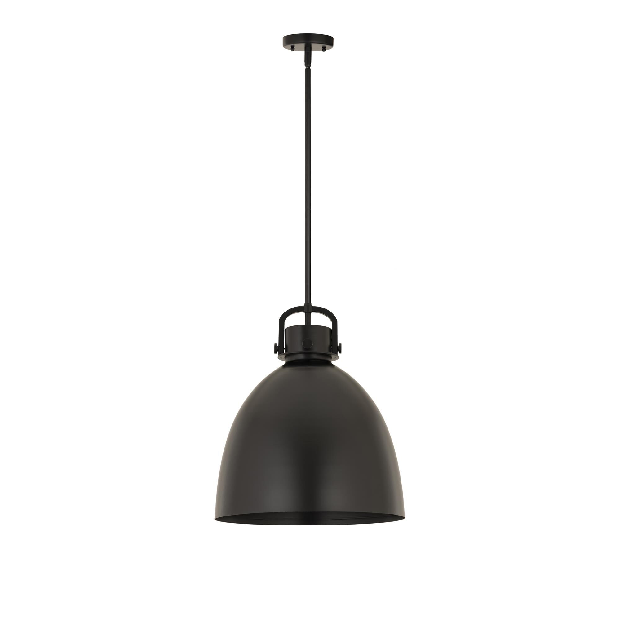 Shown in Matte Black finish and Matte Black Steel shade