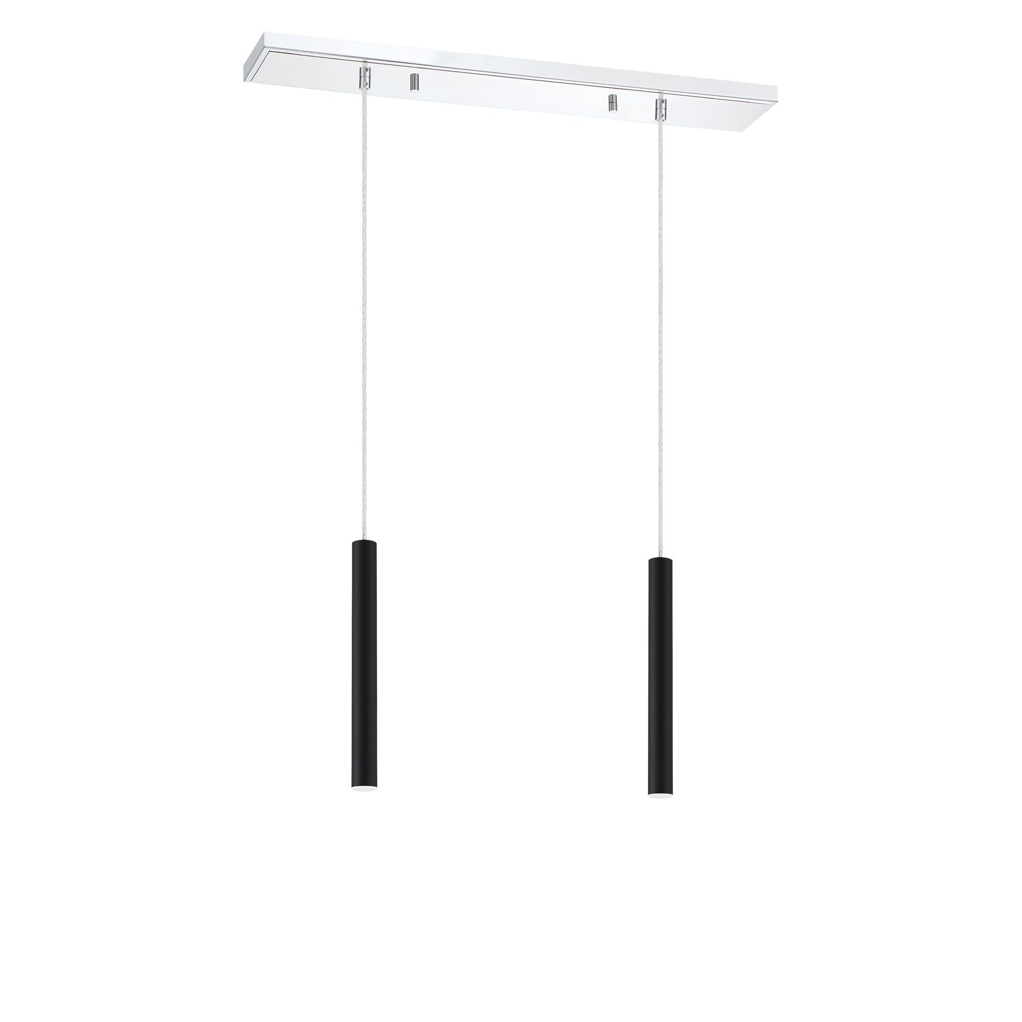 Shown in Chrome finish and Steel glass and Steel shade