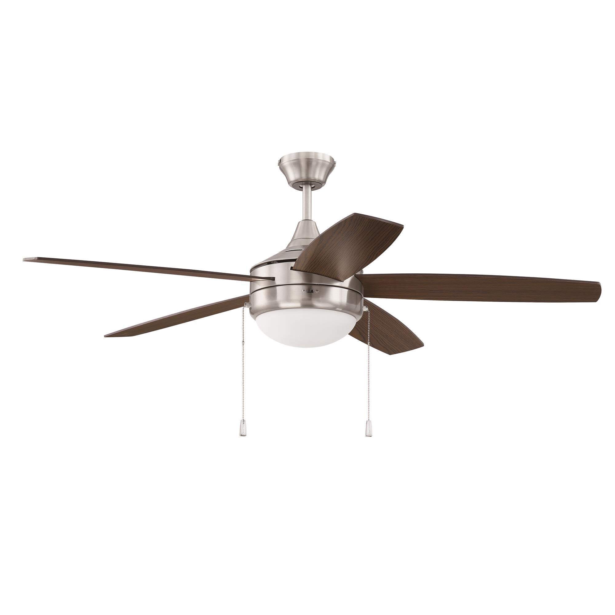 Shown in Brushed Polished Nickel finish and Frost White glass and Yes shade
