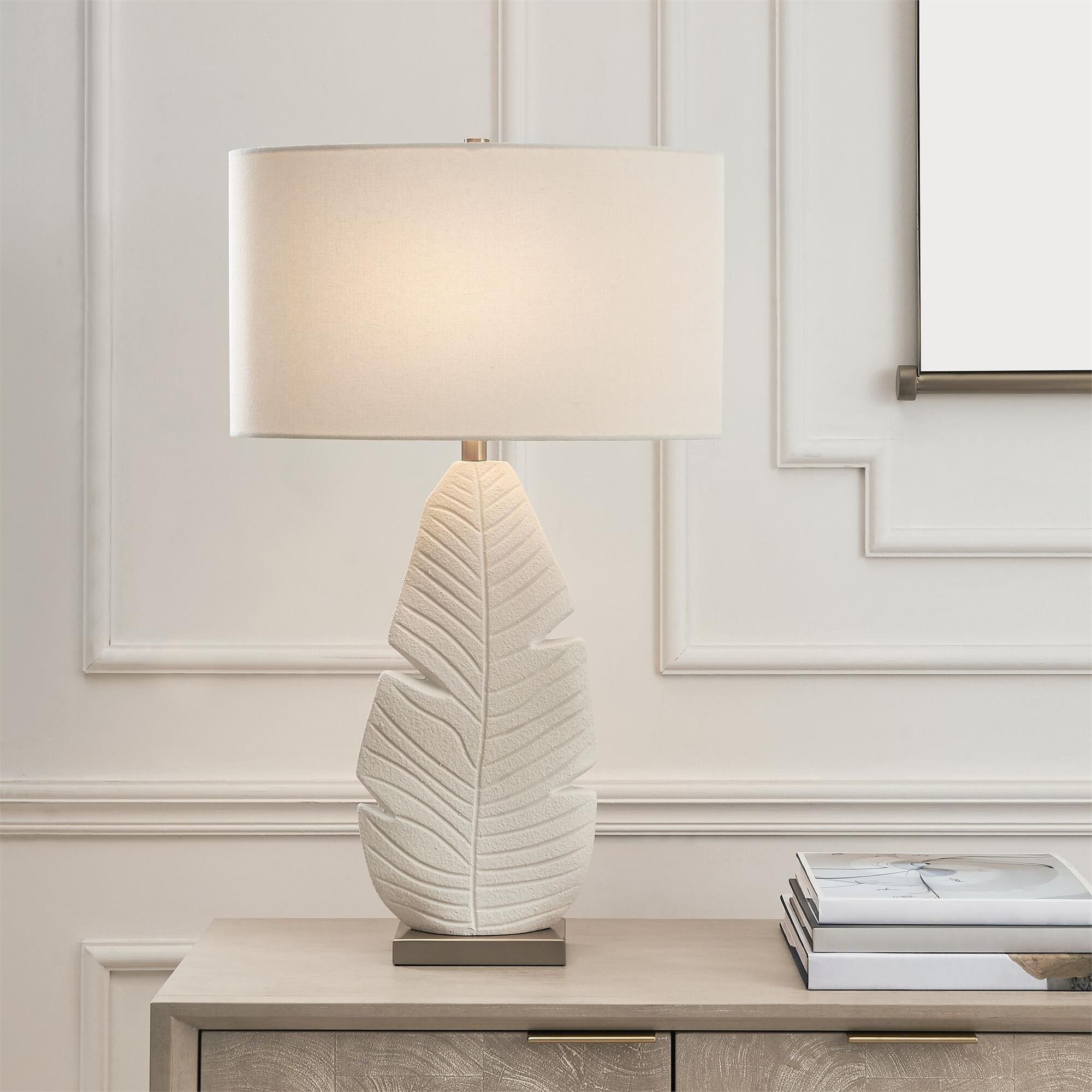 Shown in White finish and Oval with Liner shade