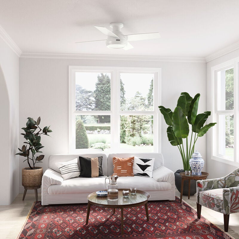 Dempsey 44 Inch Flush Mount Fan by Hunter Fan