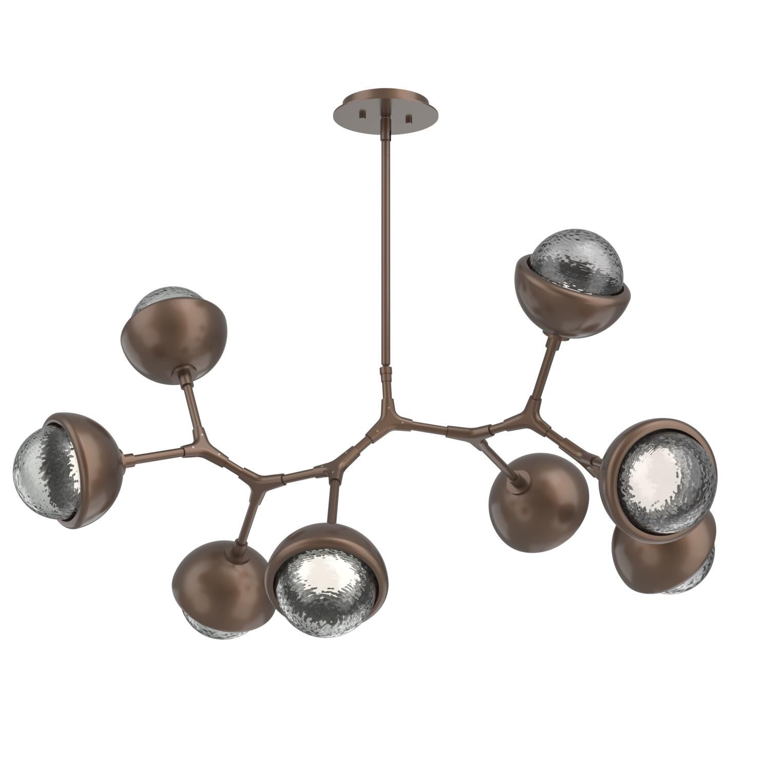 Shown in Burnished Bronze finish and Smoke glass and Metal Shade Matching Finish accent