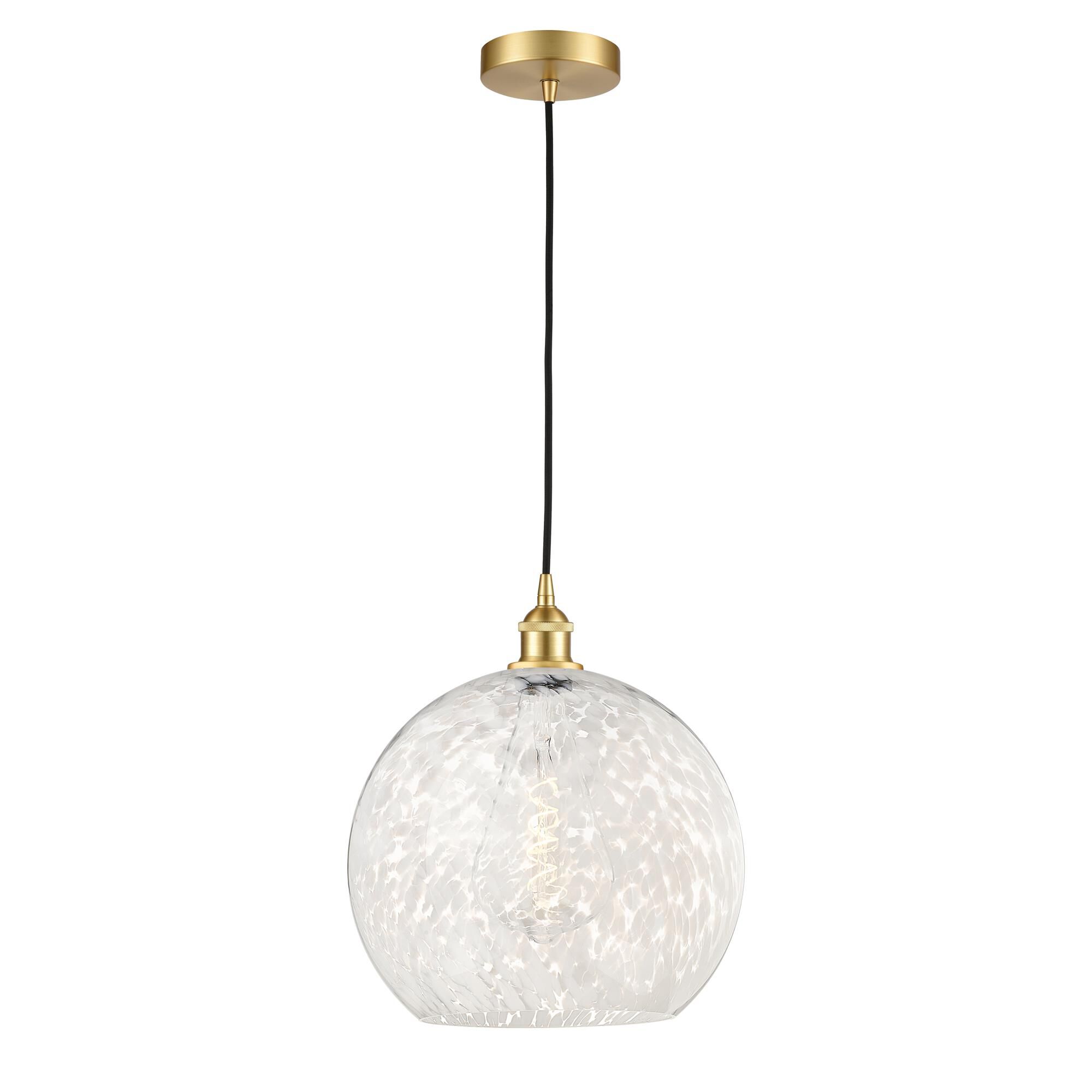 Bruno Marashlian White Mouchette 14 Inch Large Pendant by Innovations Lighting