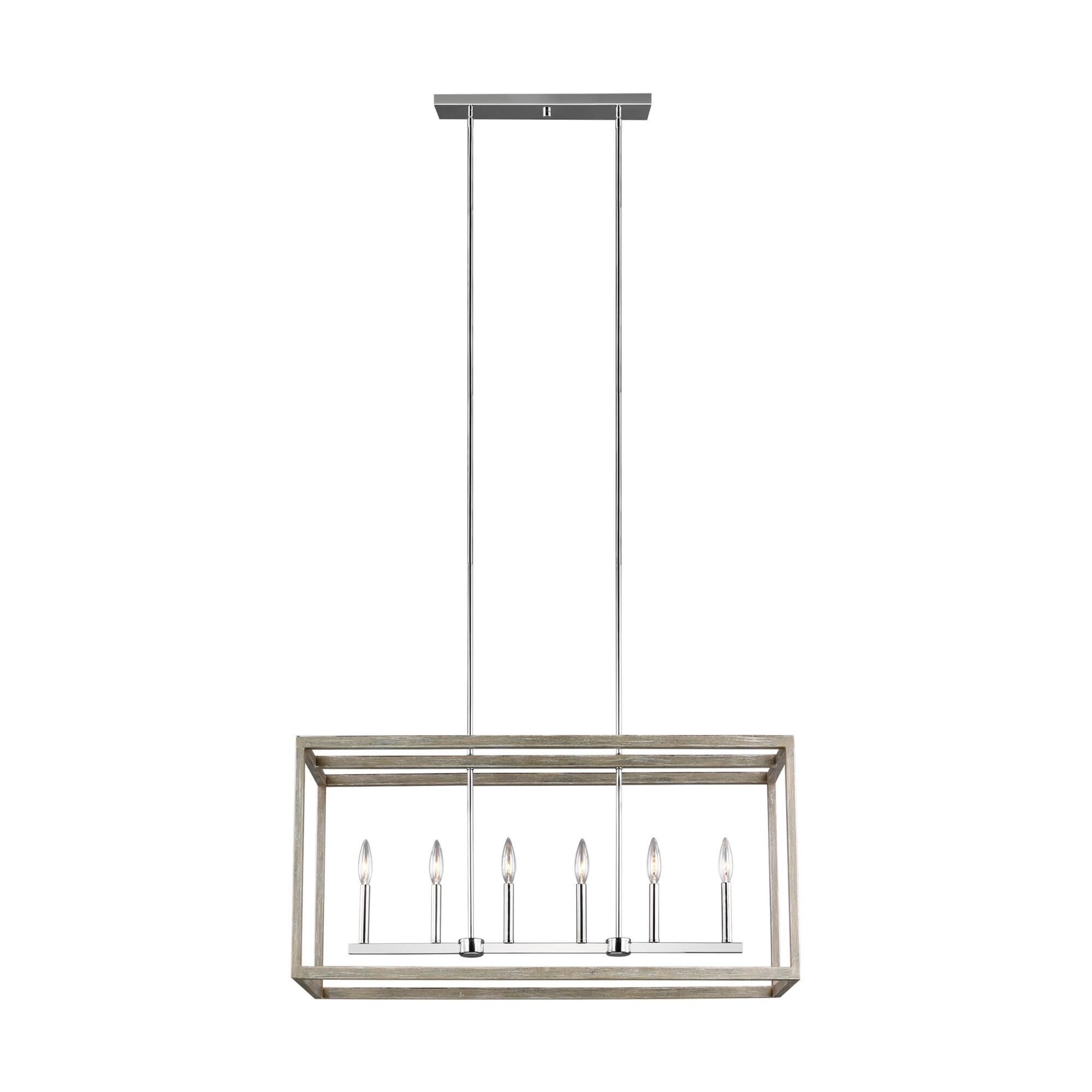Moffet Street 42 Inch 6 Light Linear Suspension Light by Generation Lighting