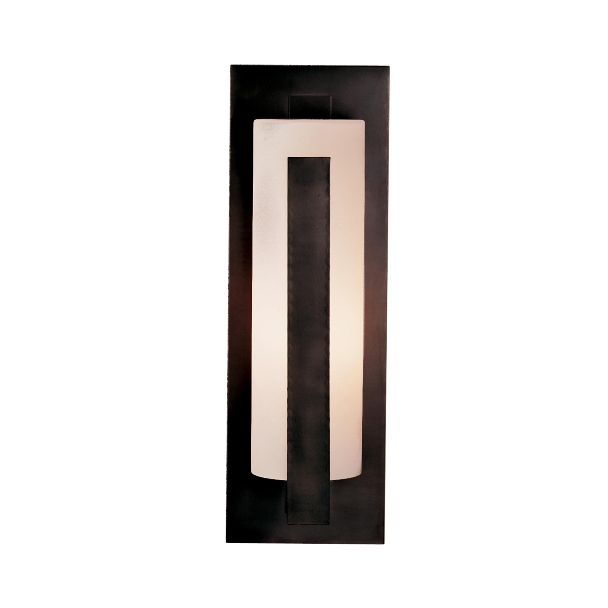 Shown in Coastal Dark Smoke finish and Opal  glass